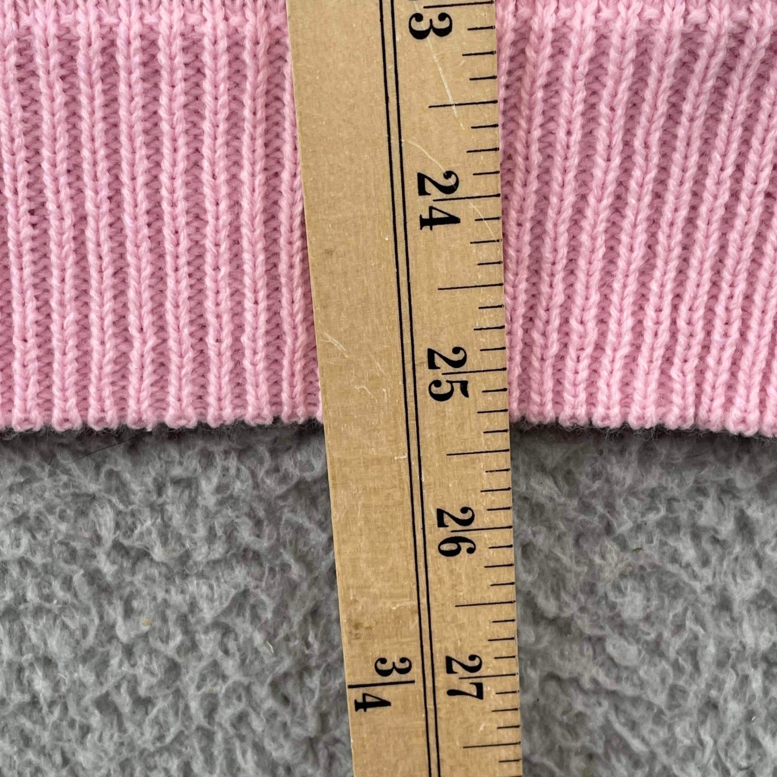 Jennifer Adams Sweater Womens M Pink Cat Graphic Vintage Lurex Knit Pullover