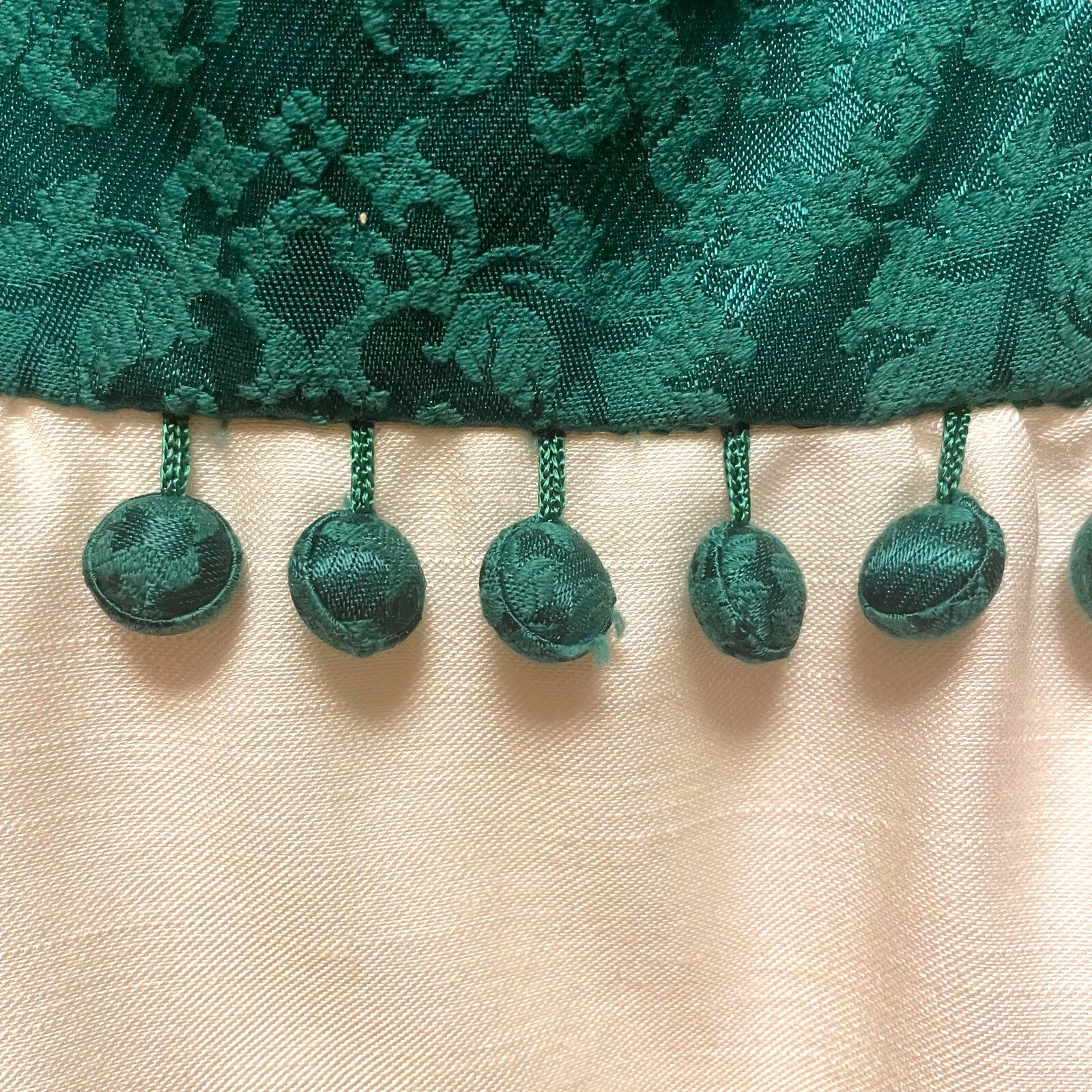 Vintage 60’s Gale Mitchell Maxi Dress Green Ivory Women’s Size S/M