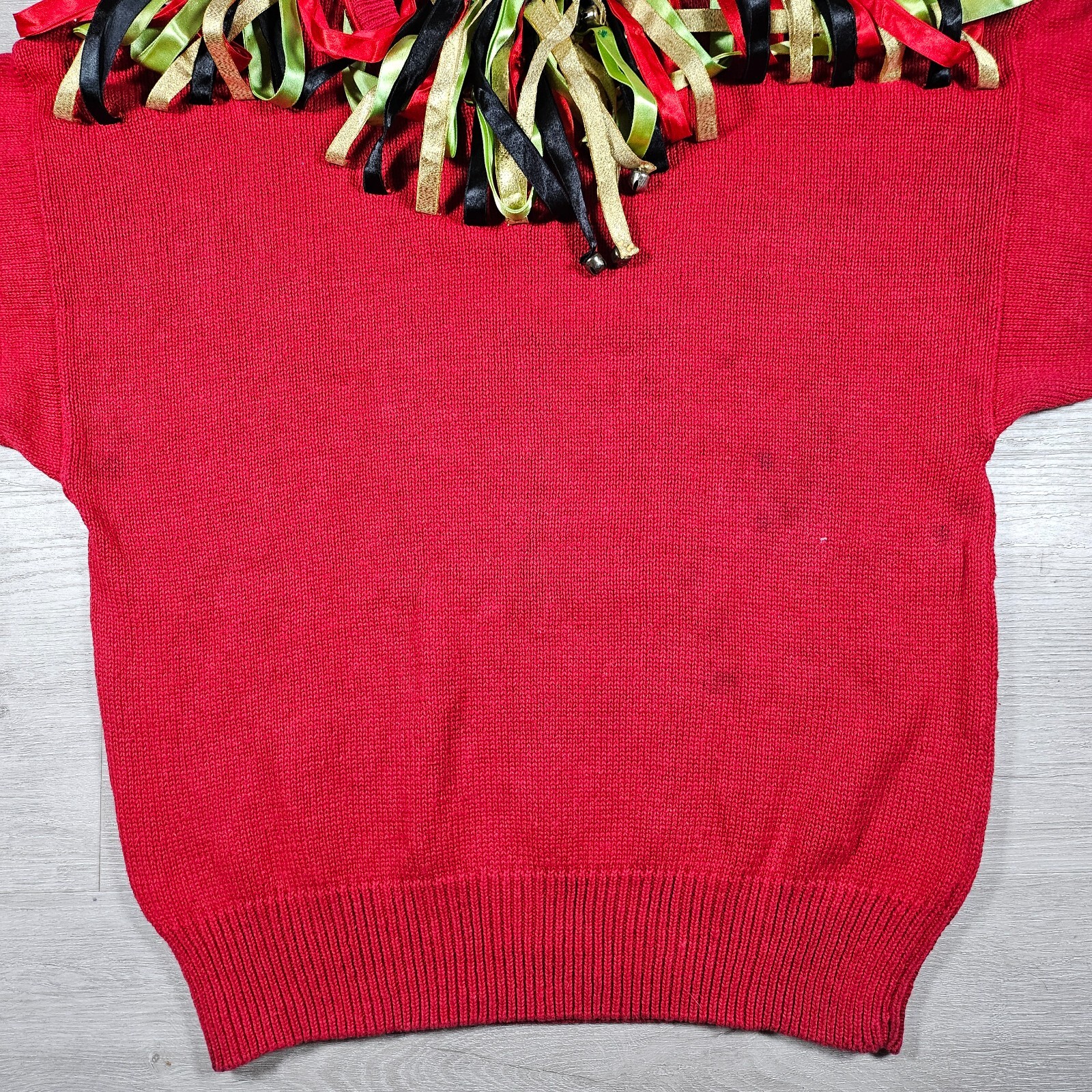 Ugly Christmas Sweater Bonnie and Bill Jingle Sweater Womens M Red Vintage 1985