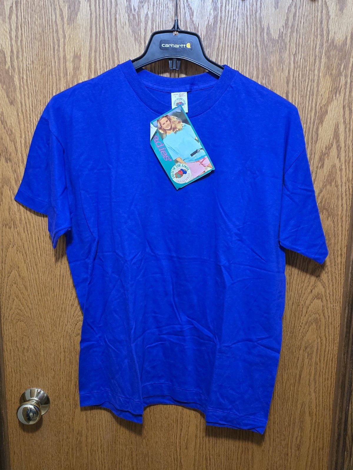 Lot of 3 Vintage 90s Fruit of the Loom T-Shirts NWT Made USA Ladies L Casualwear