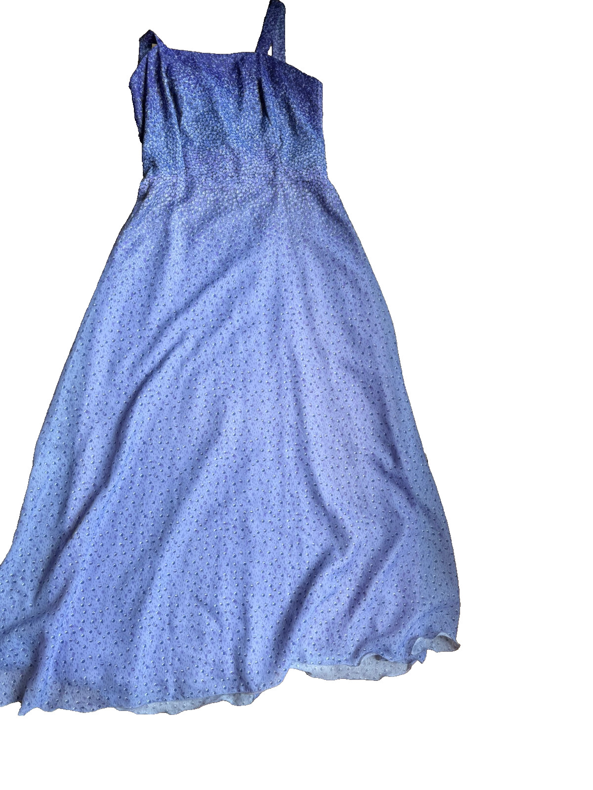 Vintage 70s Maxi Dress Kleemeier Hof Purple Evening Gown w/ Bolero Boho Gala 38 40