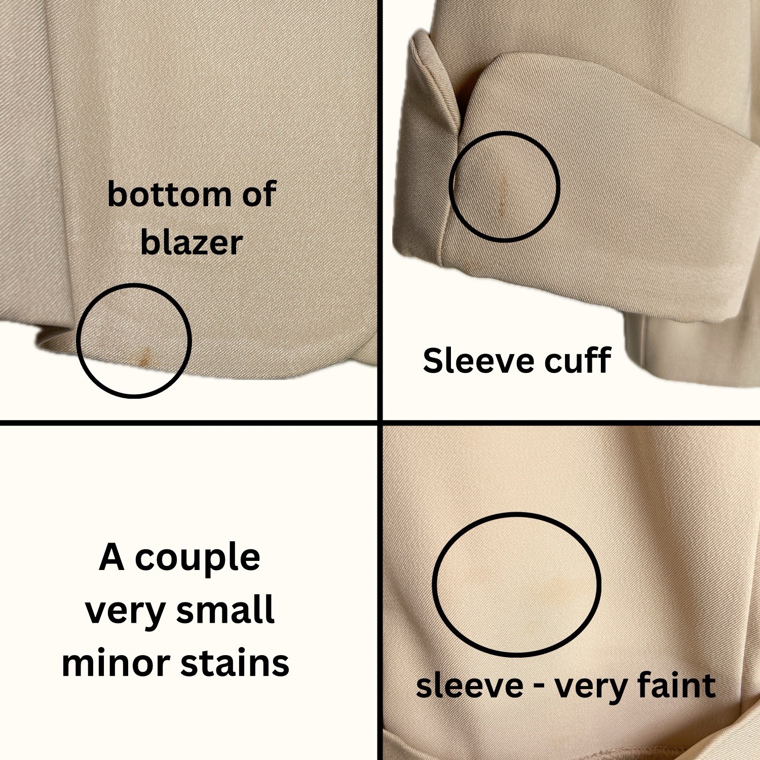 Vintage Dressbarn Beige Pant Suit Set Womens Medium Career Y2K Minimalist Office