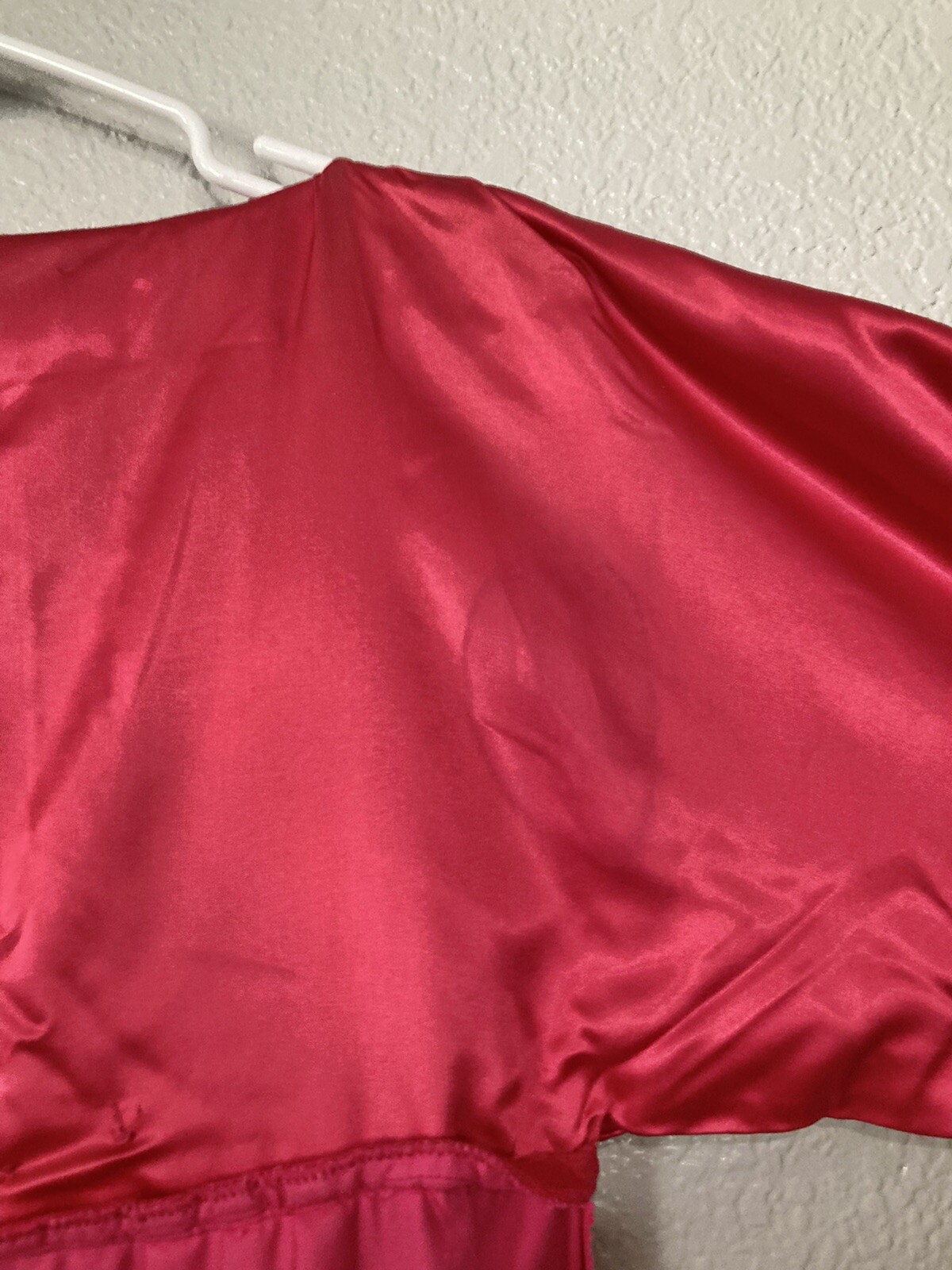Vintage Timely Fashions More Chicago Pink Velvet Sabrina Neck Dress For Costume