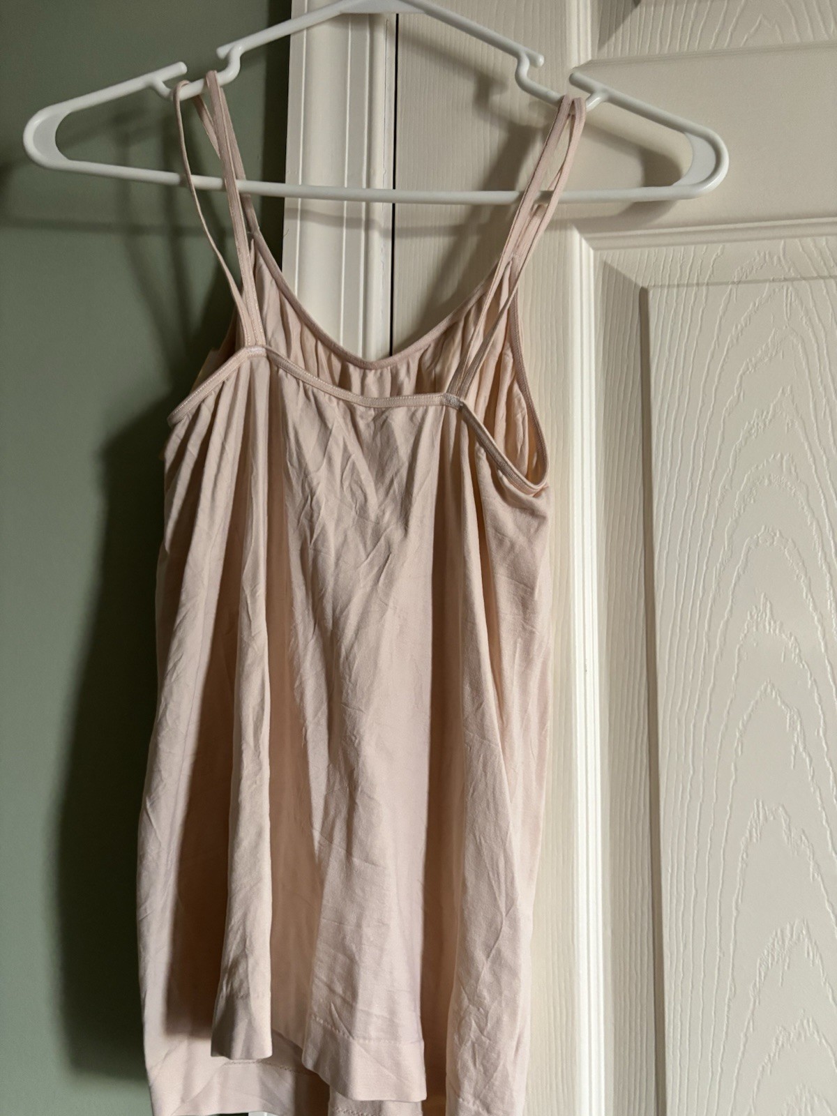 Vtg BARELY THERE Solid Seamless Camisole Light Peach XLarge