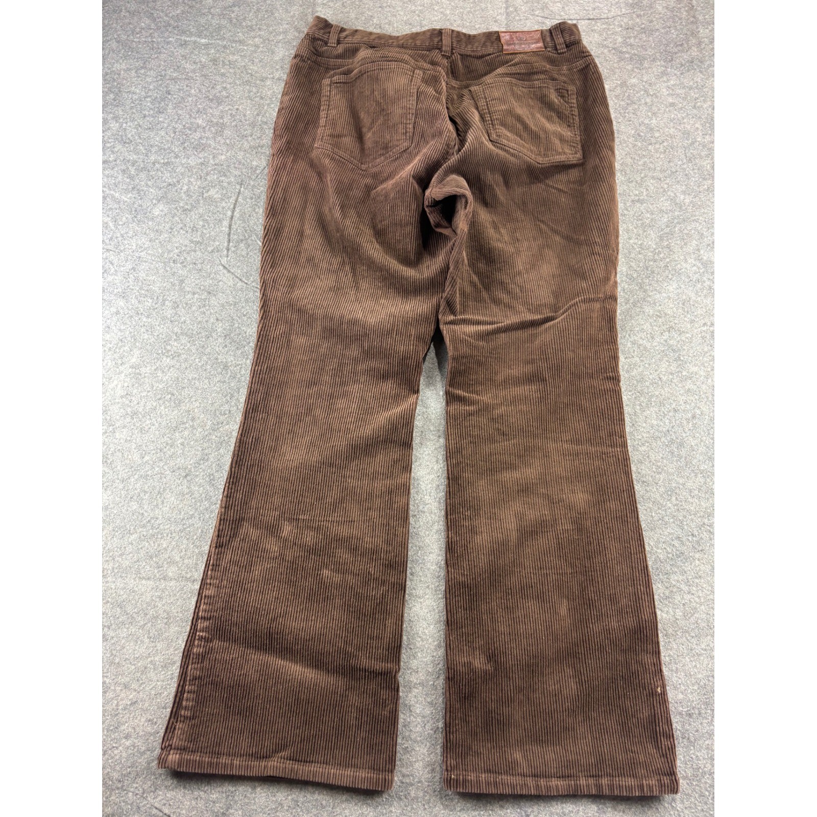 L.L. Bean Brown Corduroy Flared Pants Womens 12 VTG Granola Fall Gilmore Girls
