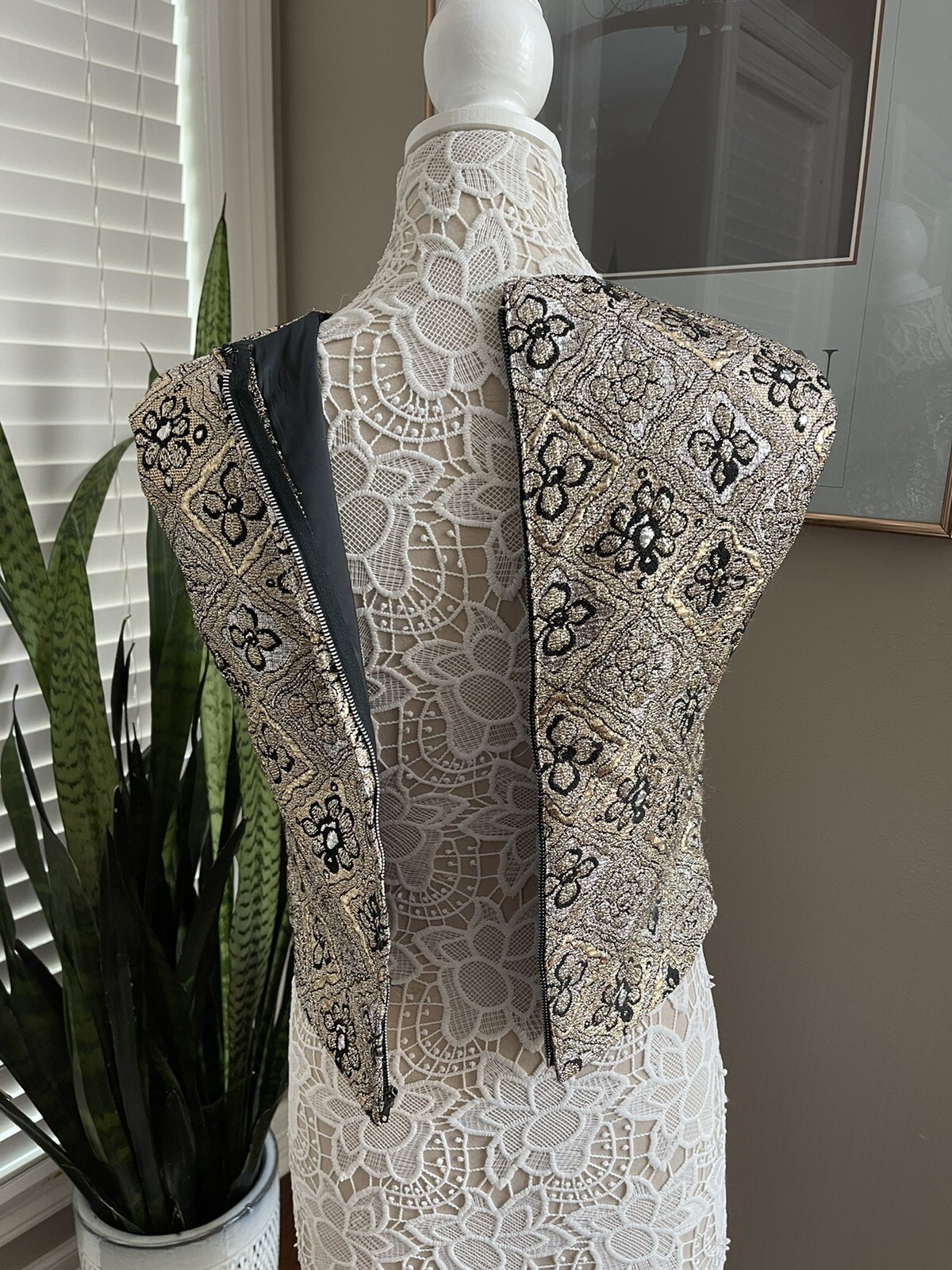 Vintage 1960s Gold Lamé Malbe Original Top
