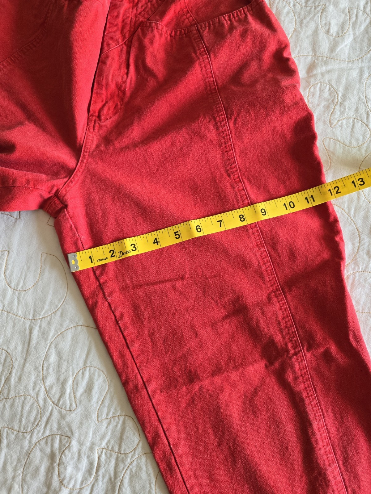 Vintage 80s 90s Red Mom Jeans Womens XS Small High Waisted 25/26 Inch Waist