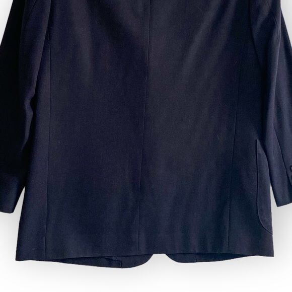 Vintage Et Vous (Paris) Navy Blue Wool Jacket, Size Unisex S, From 90s