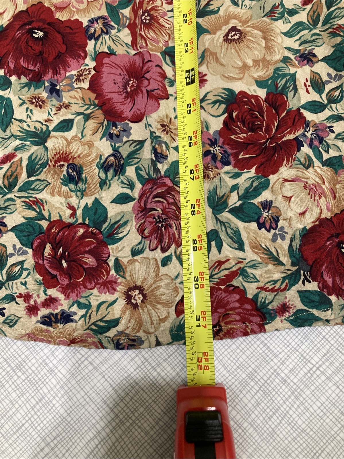 Vtg 90s Radcliffe Petite Floral Maxi Skirt M 100% Rayon Rose Cottagecore Grunge