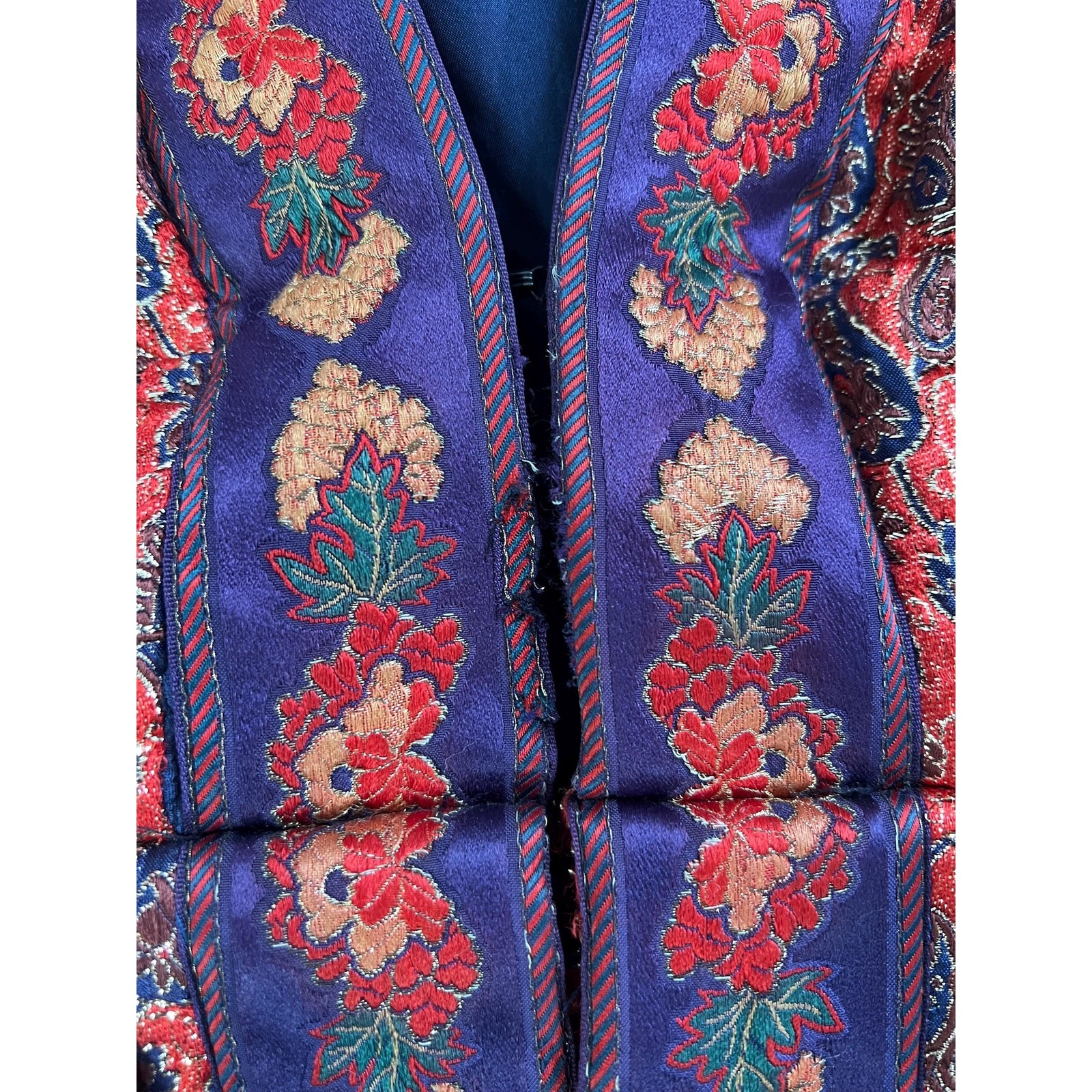 1969 Dress / 60s Geoffrey Beene Documented Metallic Brocade Dress / Extra Small