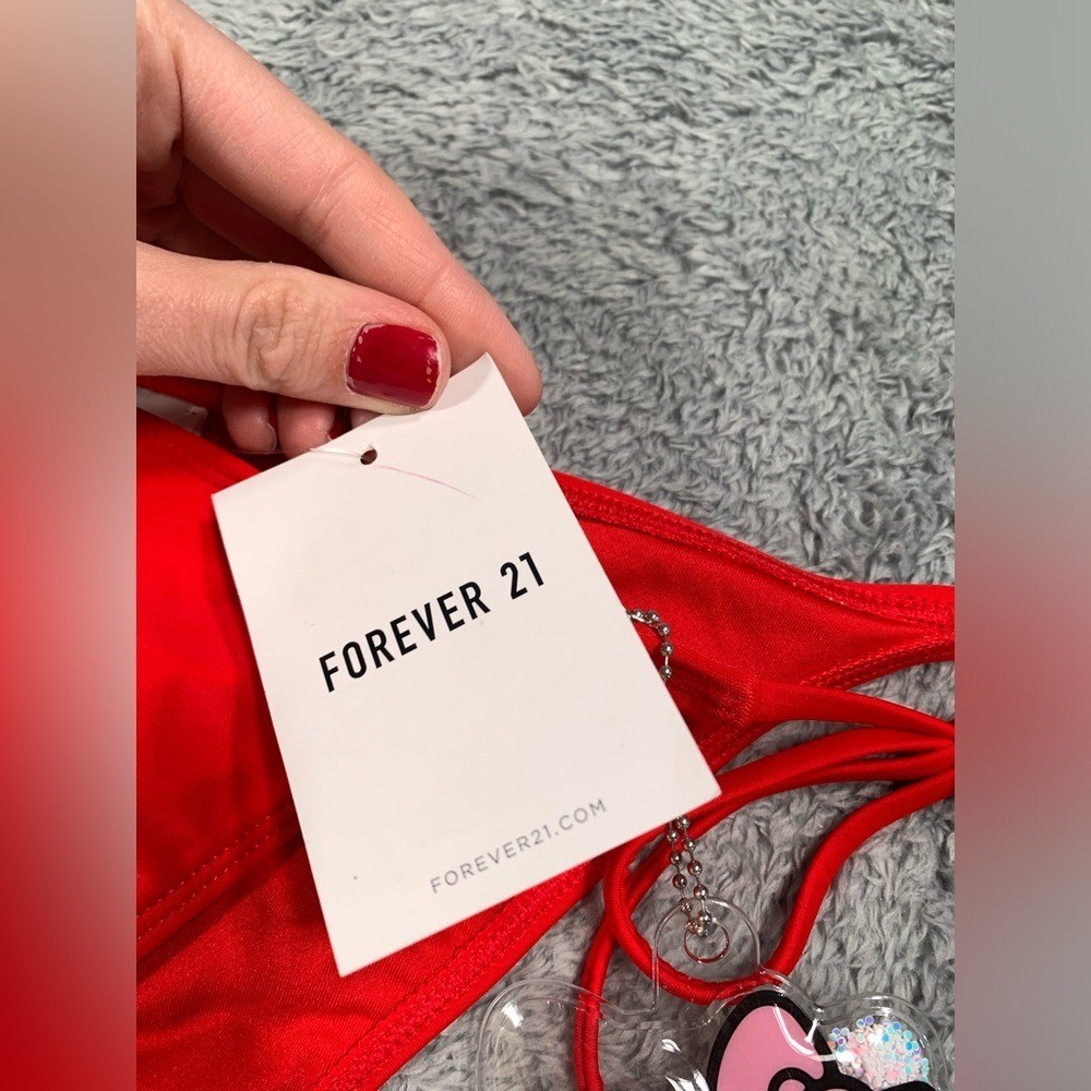 NWT Forever 21 hello kitty Red Bikini Bottom large