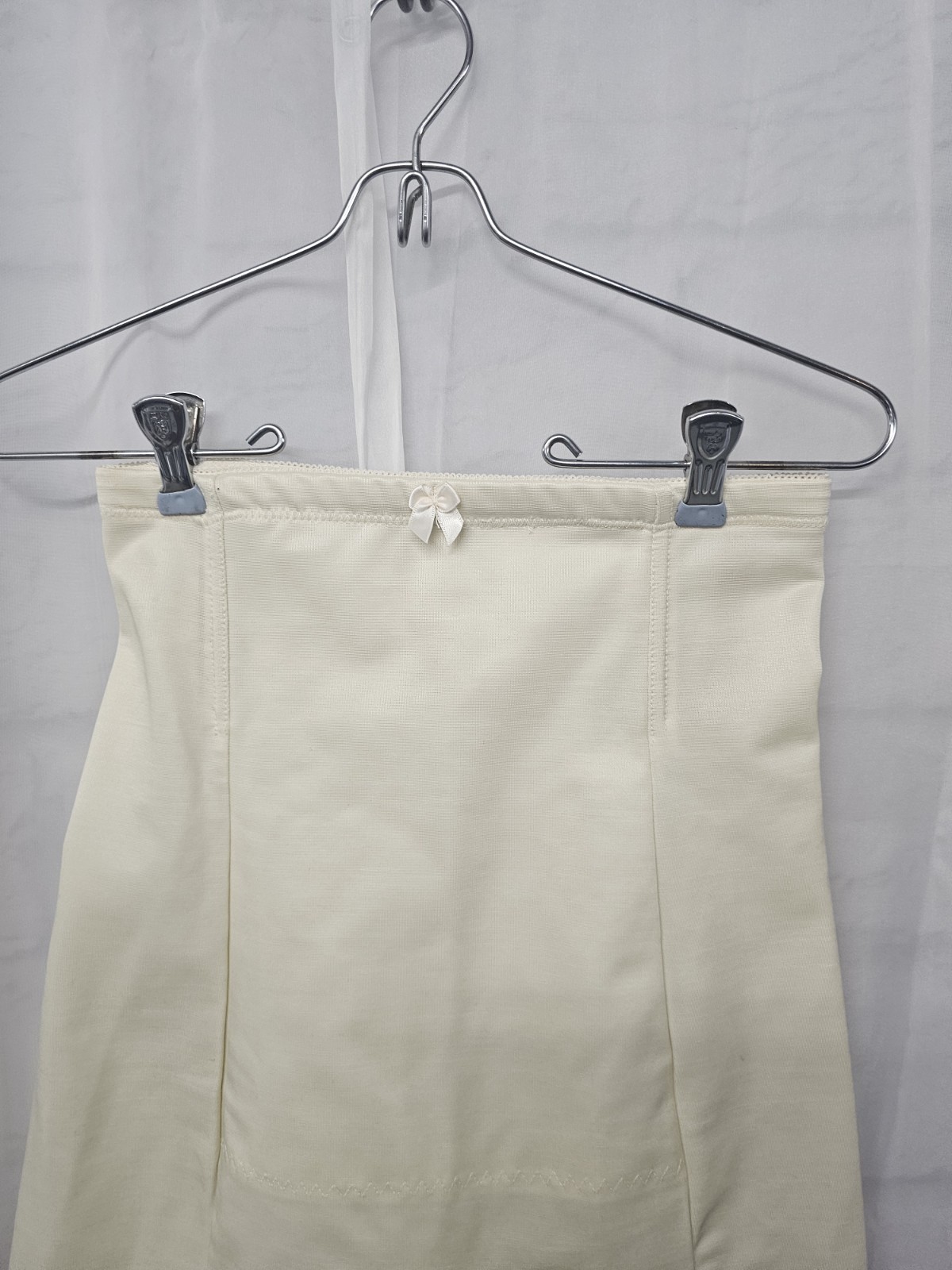 Vintage Crown-ette Cream Shaping Shorts Girdle Bodycon Stretch S