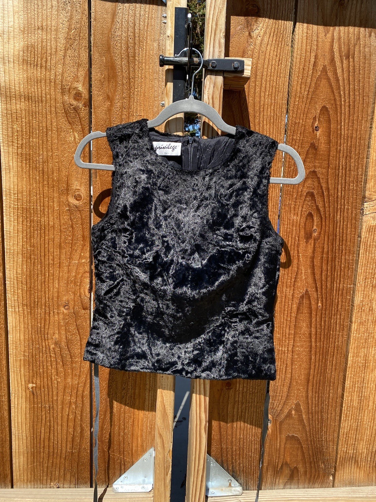 vintage privilage paris faux fur modelli top isabella