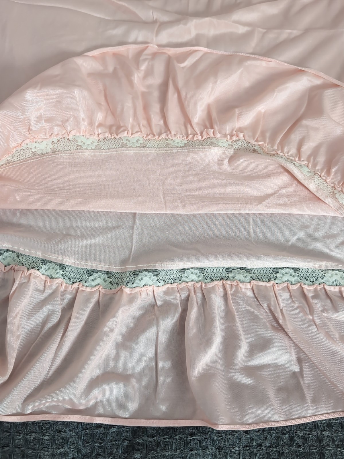 Vintage Natalie Creations Nightgown Nylon Lace Size Medium