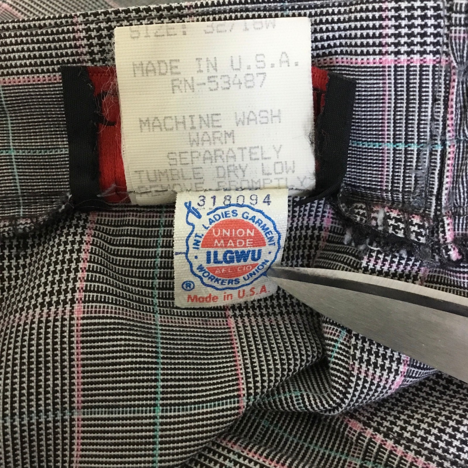 Vintage 80’s Casablanca II Union Made Plaid Checkered Skirt