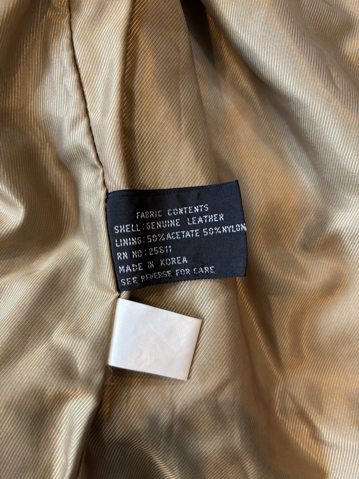 Lloyd Elliot’s Country Club Women’s S Tan Leather Jacket Full Zip Pockets