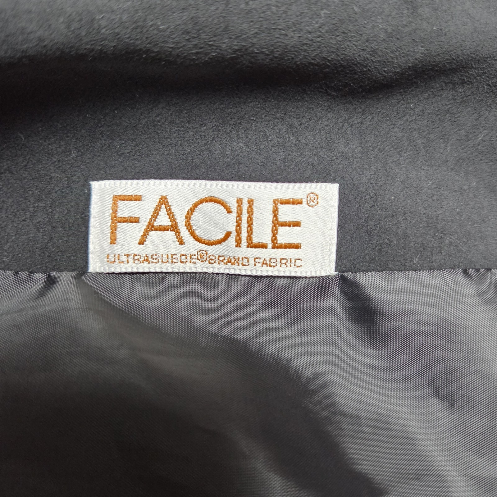 Vintage Da-Rue Faux Suede Open Blazer Jacket Brown Size 14 Longline USA Made