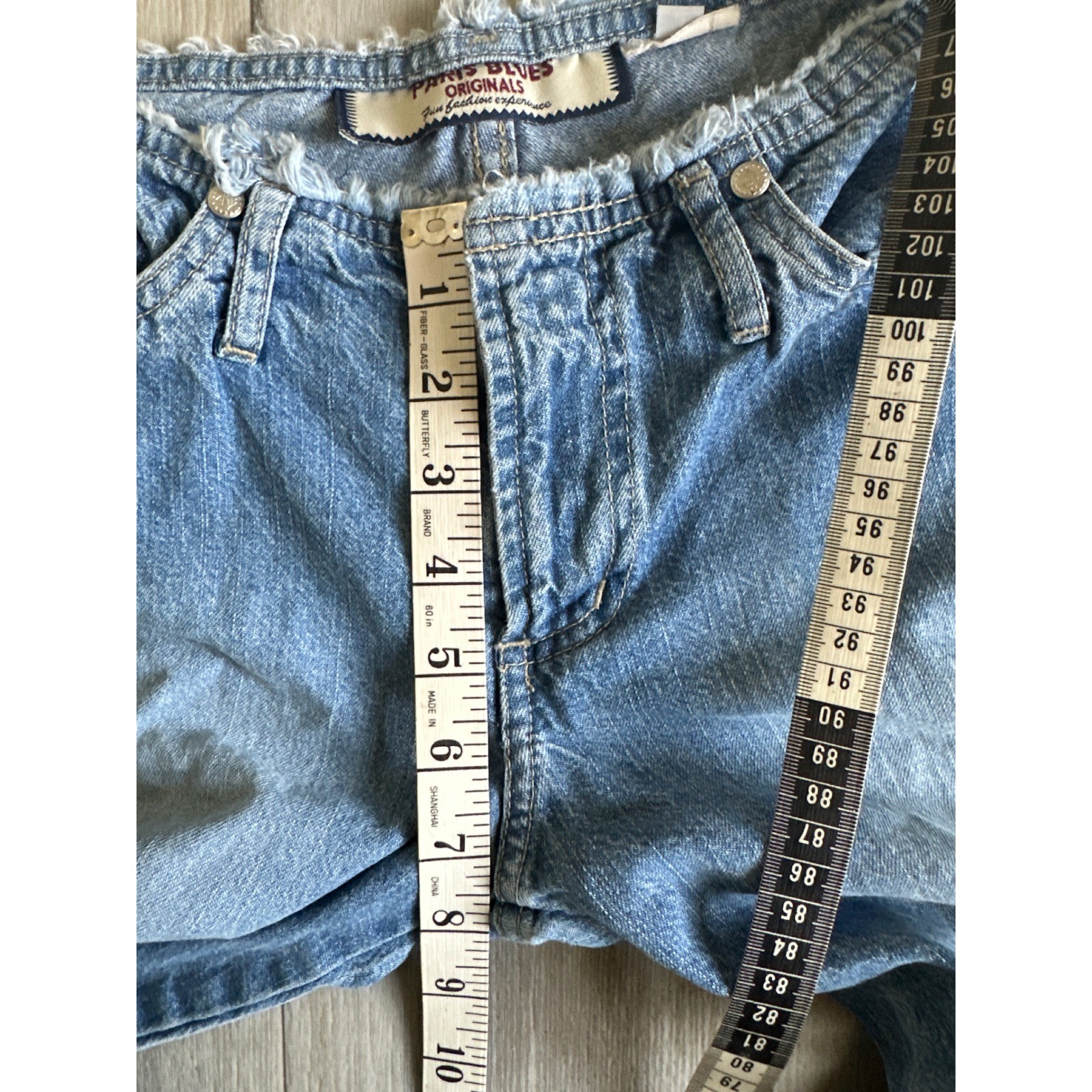 Vintage Y2K Paris Blues Originals Low Rise Boot Jeans Womens 3 Raw Hem Grunge