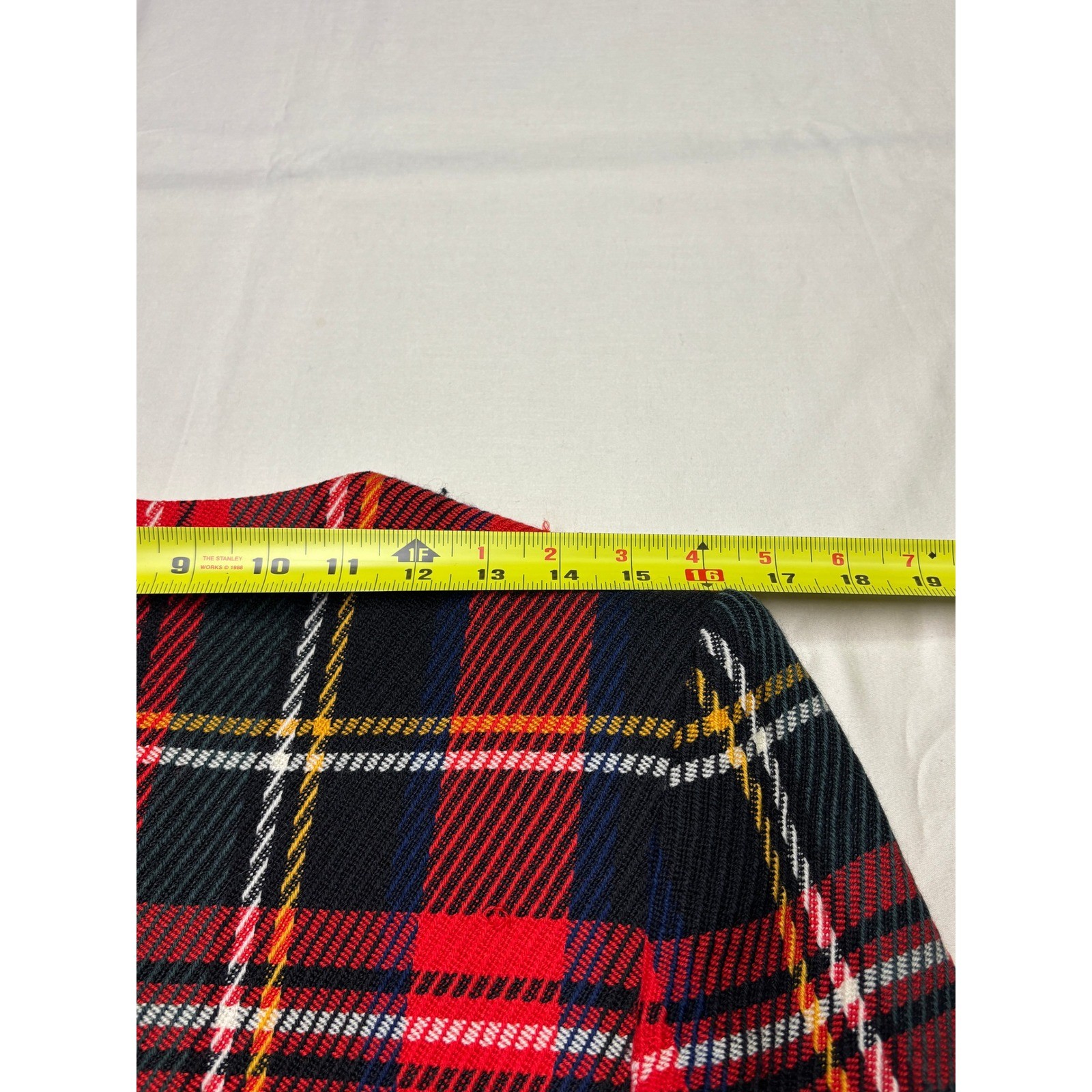 Vintage Herbert Grossman Cynthia Sobel Red Plaid Suit Set Size 8 W26 L24 USA
