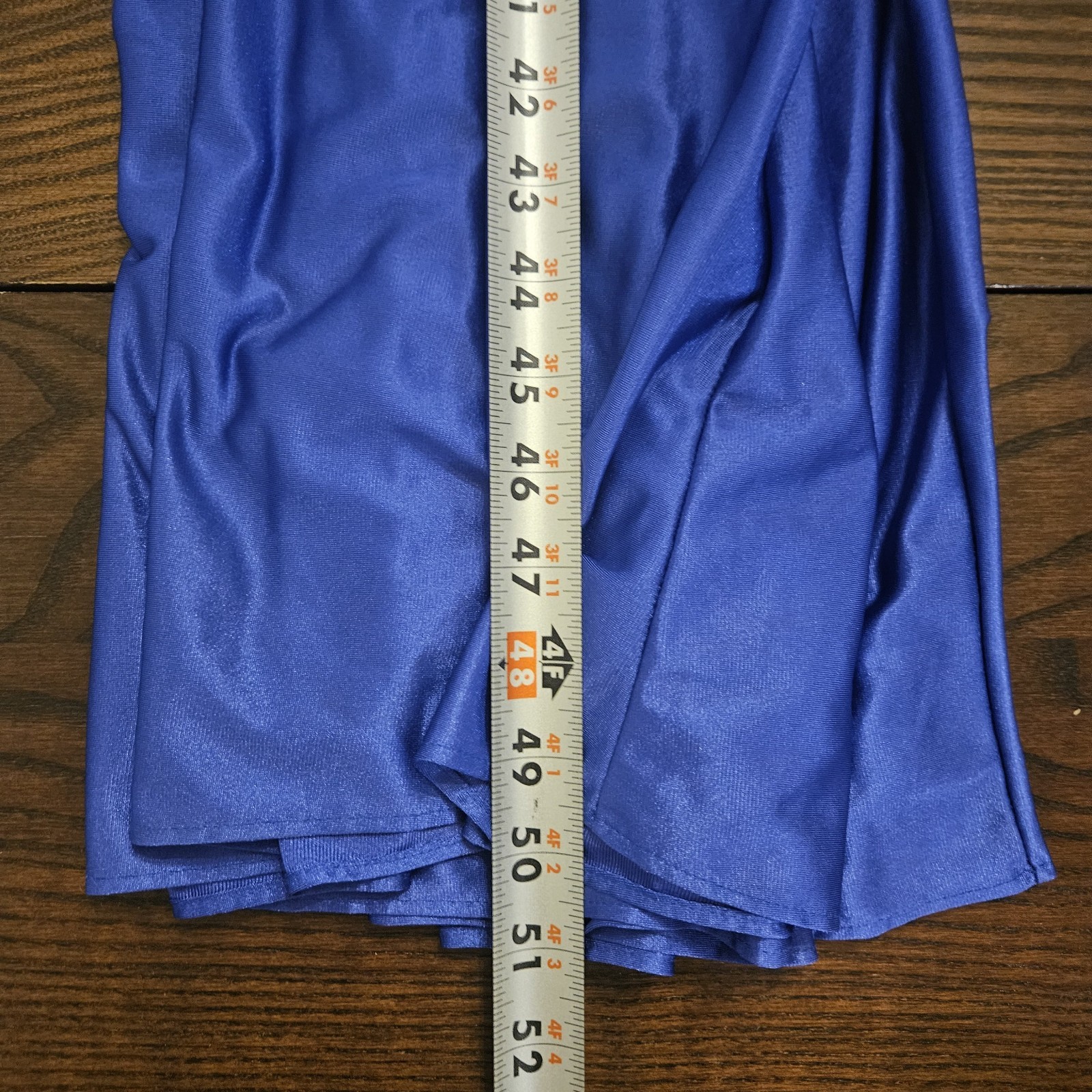 Lady Cameo Vintage Royal Blue Coquette Nighty Full Slip Nightgown sz M