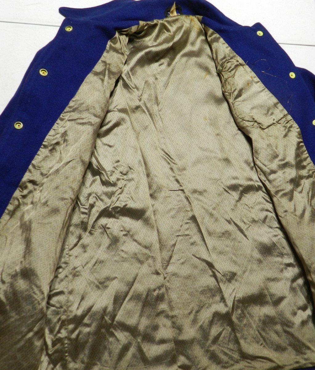 Vintage 1966 High School Letterman’s Jacket Red & Blue Wool Ladies Size 16