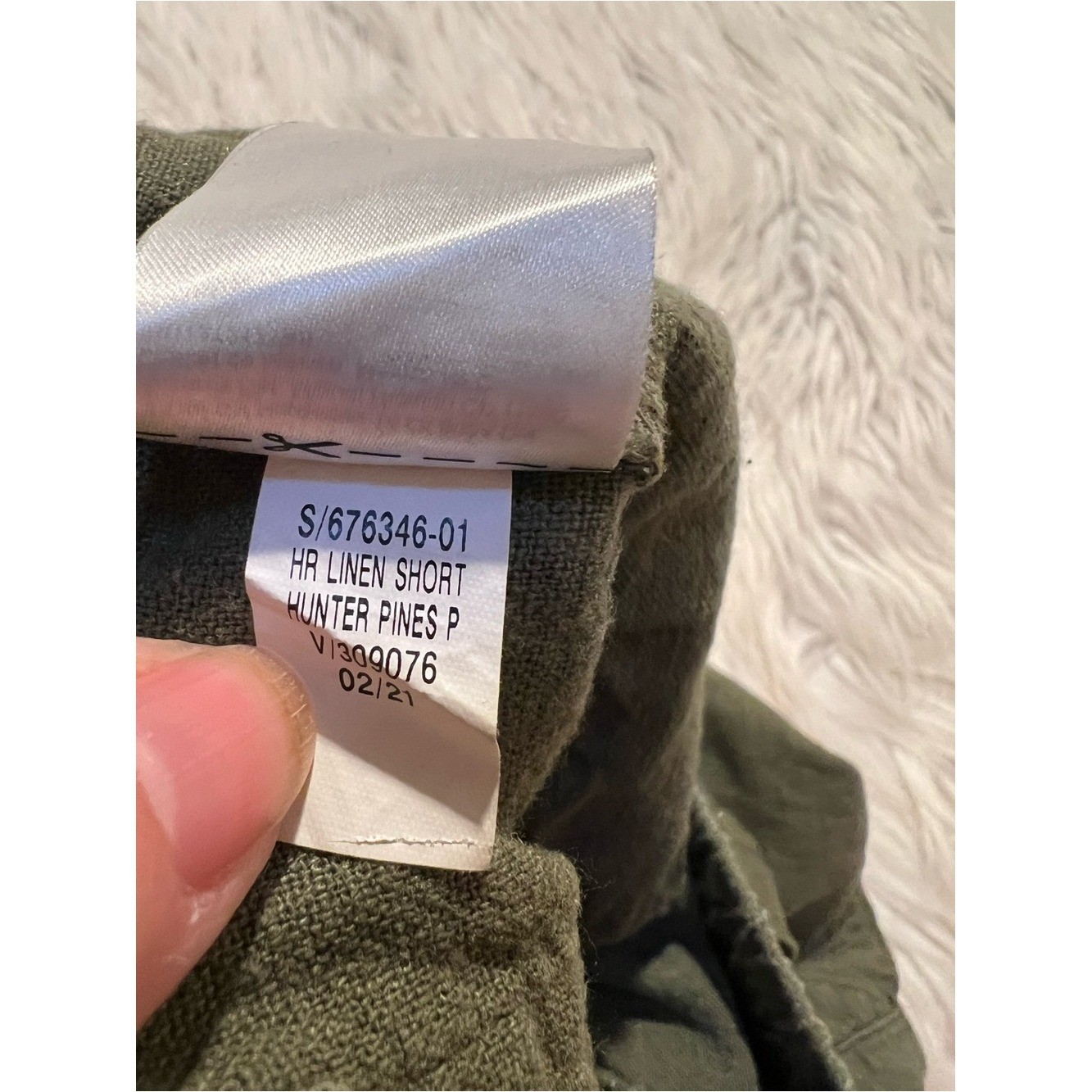 Old Navy Women’s Size Medium High Rise Linen Short Hunter Pines Green Utility