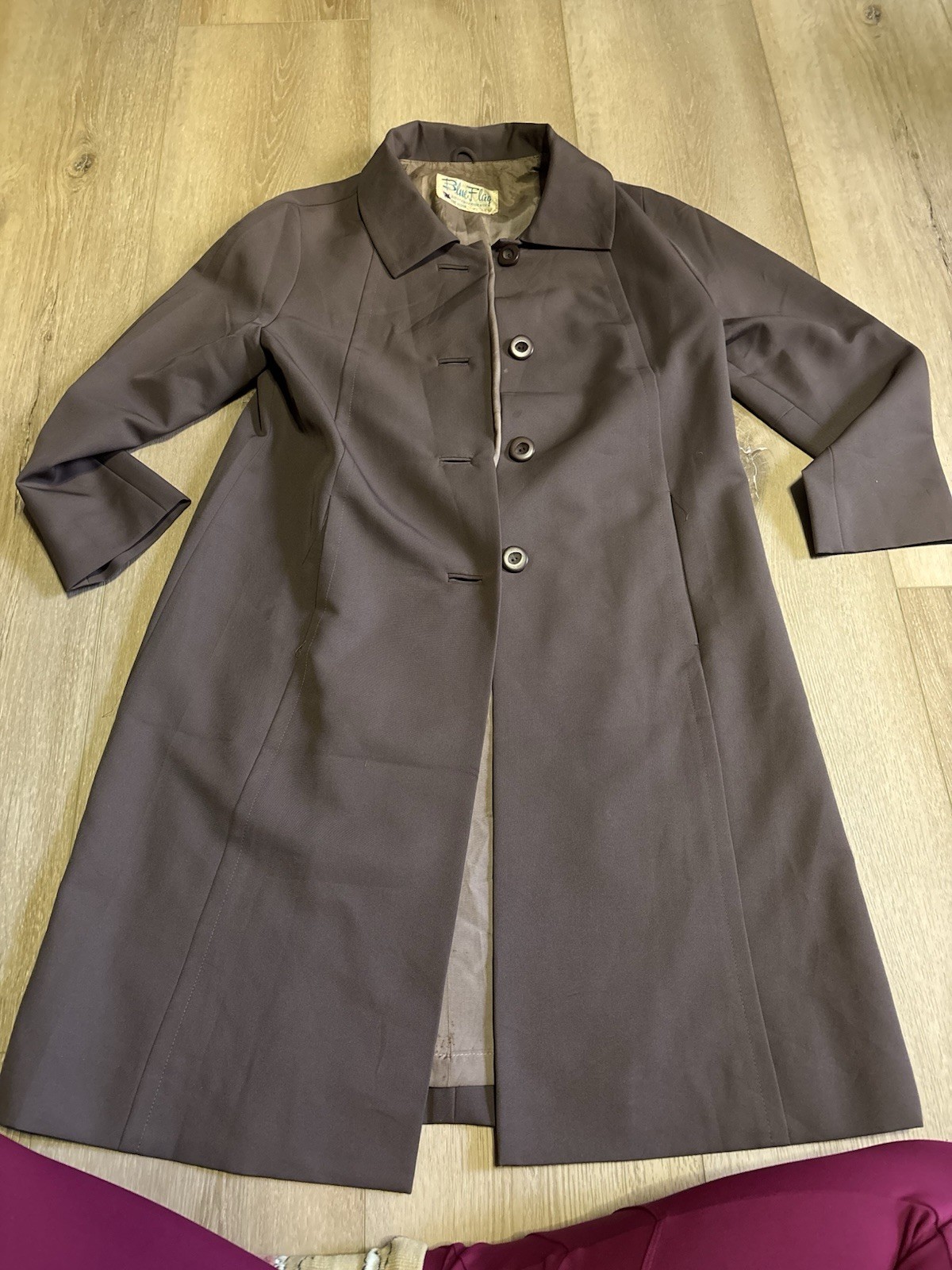 Vintage – 1960s / Pea Coat – Medium – Blue Flag
