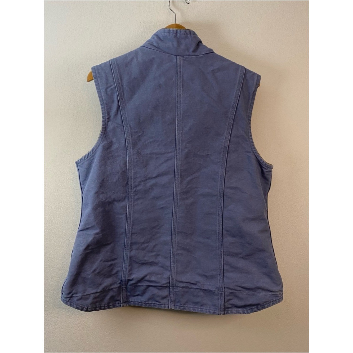 Carhartt Vest WV001 CUB Womens Blue Sherpa Mock Neck Country Vintage Y2K Large