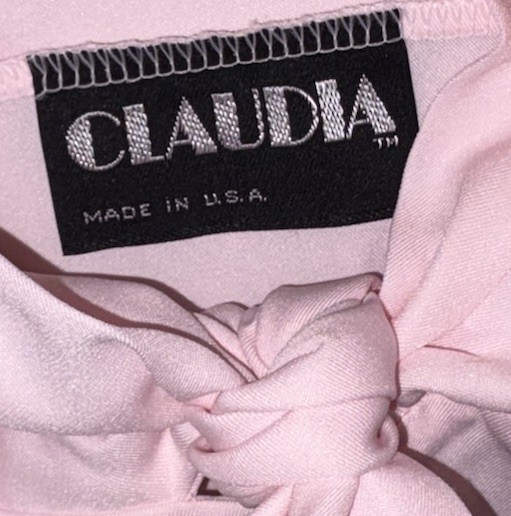 Vintage Claudia Pink Bow Blouse Women’s Size 12 Old Money Style Made in USA