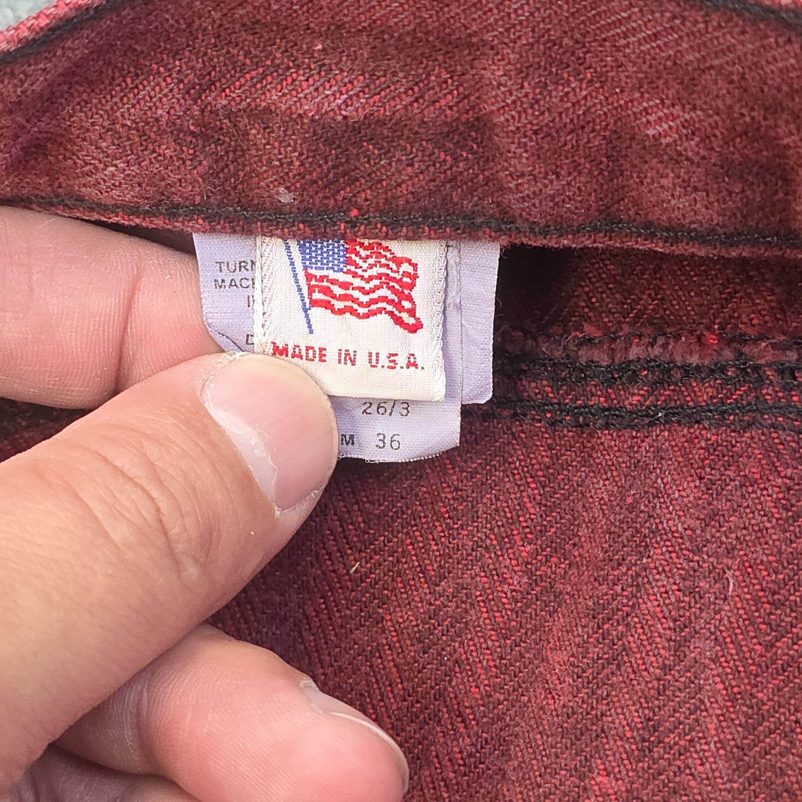 Vintage Rocky Mountain Rockies Pants Women’s 3 / 26 Red Stripe High Rise Flap