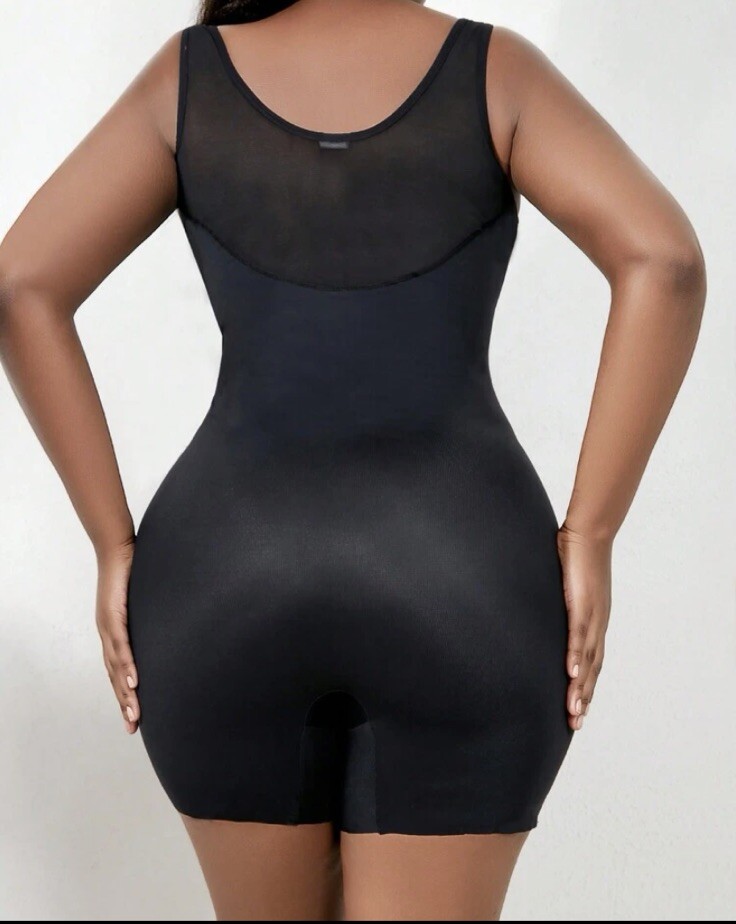 NEW Shiny Shapewear 3X All-In-One Girdle Bodysuit Long Leg Panty NO wires Queen