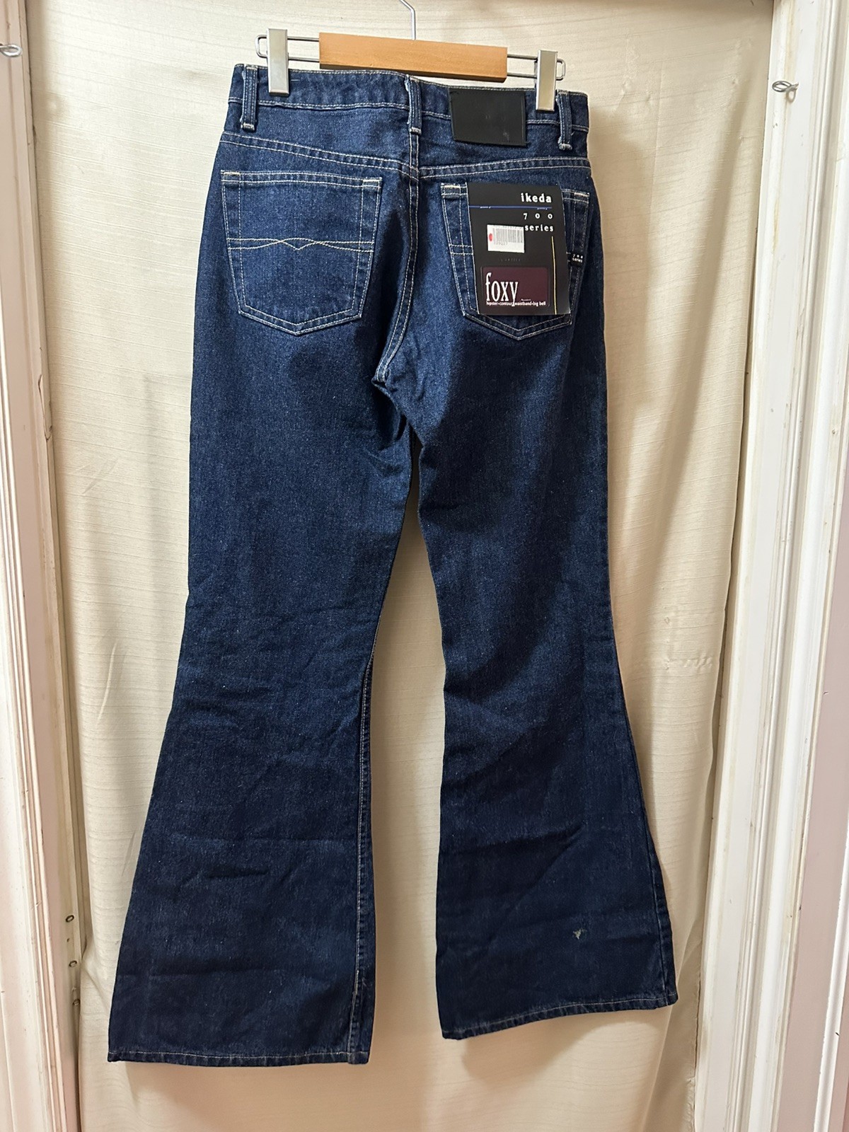 Ikeda 700 Series Foxy Bell Bottom Jeans Deadstock NWT Y2K Women’s Size 27