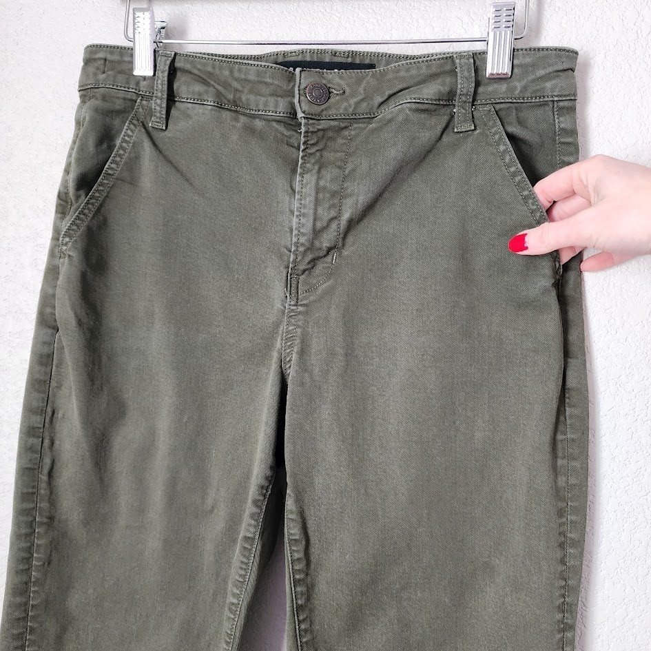 VERONICA BEARD Ayla Chino High Rise Olive Utility Pants 27/4