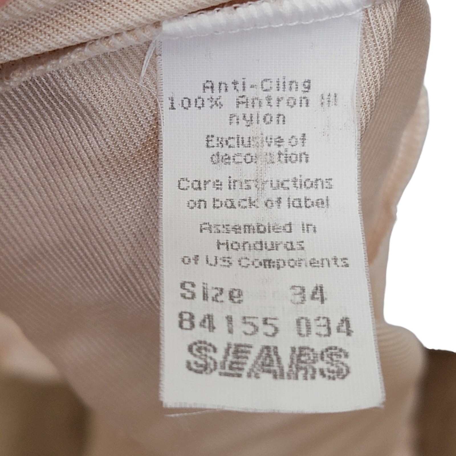 Vintage 90s Nude Silk Satin Midi Slip Dress Lace Hem Neutral Coquette 34 Small
