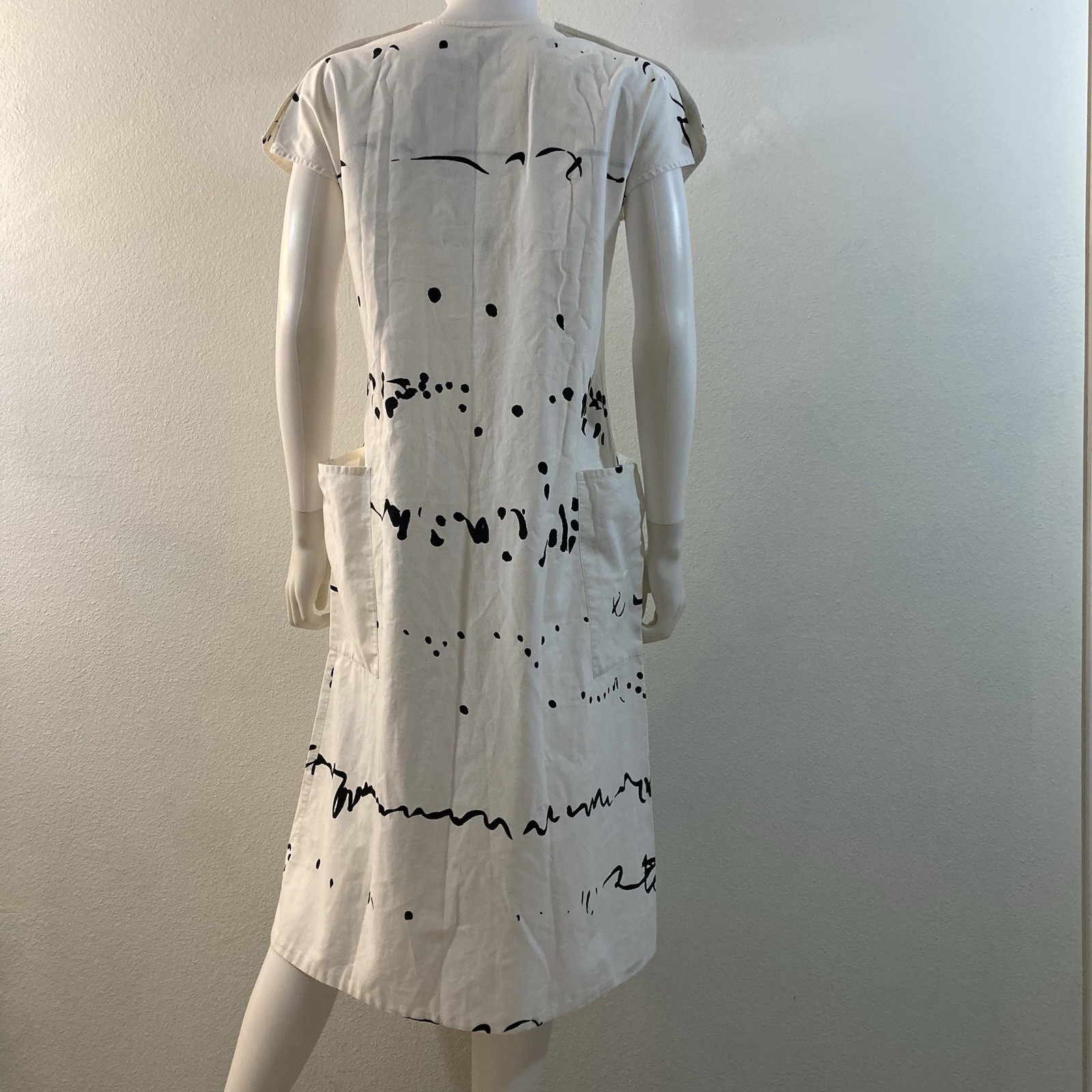 Vuokko Vintage 1980’s Cotton Dress with Pockets