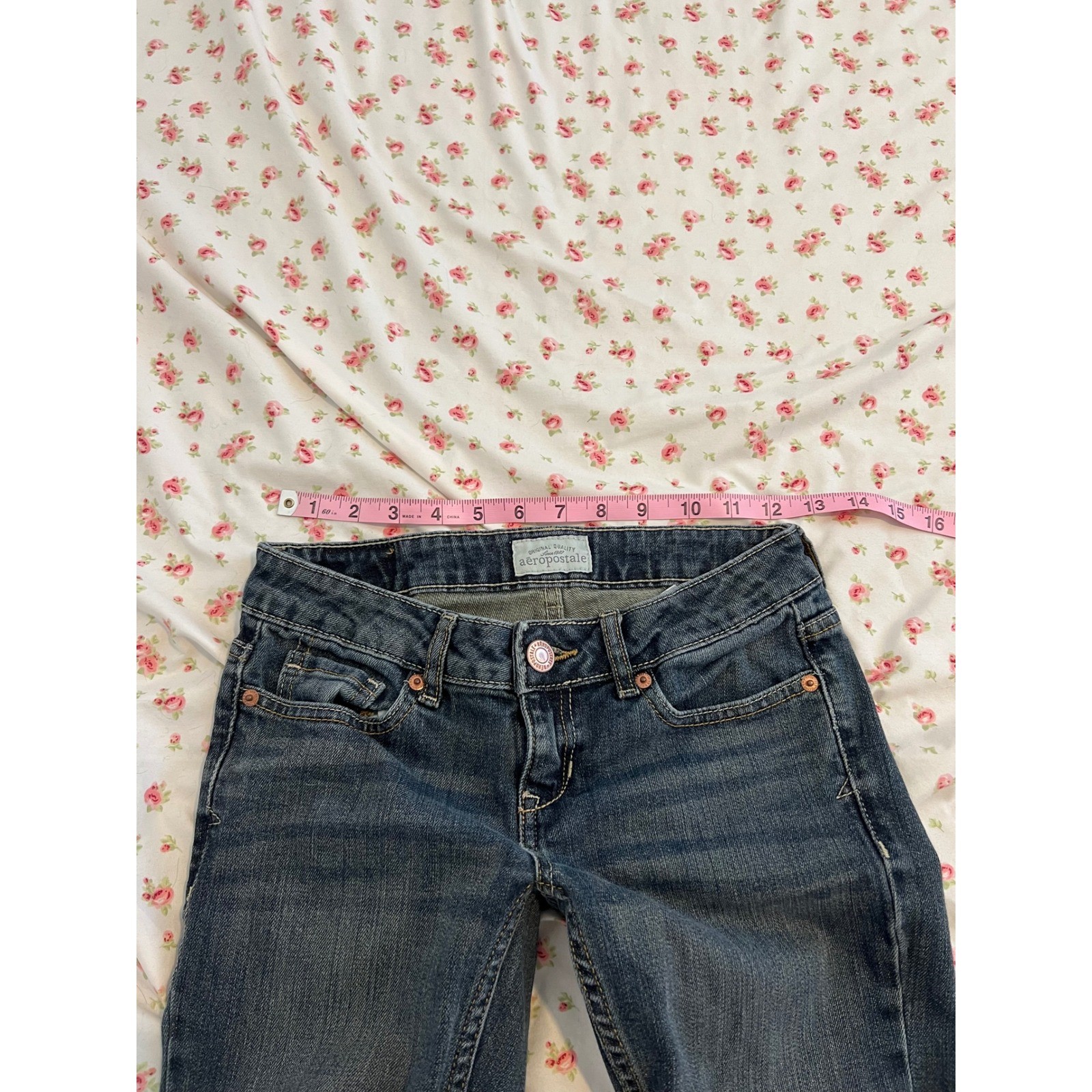 vintage aeropostale low rise dark wash skinny jeans