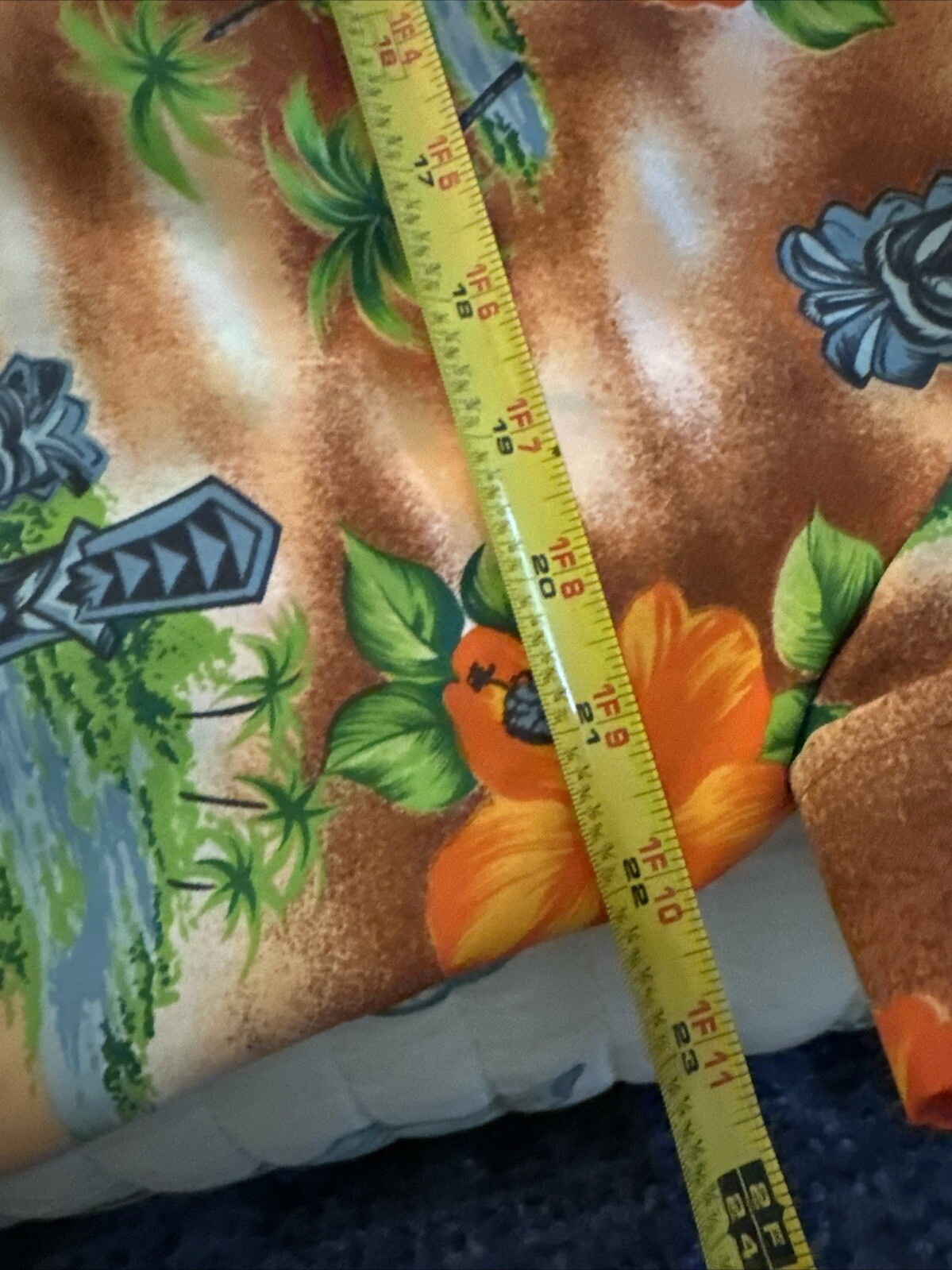 Vintage Hawaiian Midi Dress MuuMuu Made In Hawaii Hibiscus Tiki Huts Sz. 16