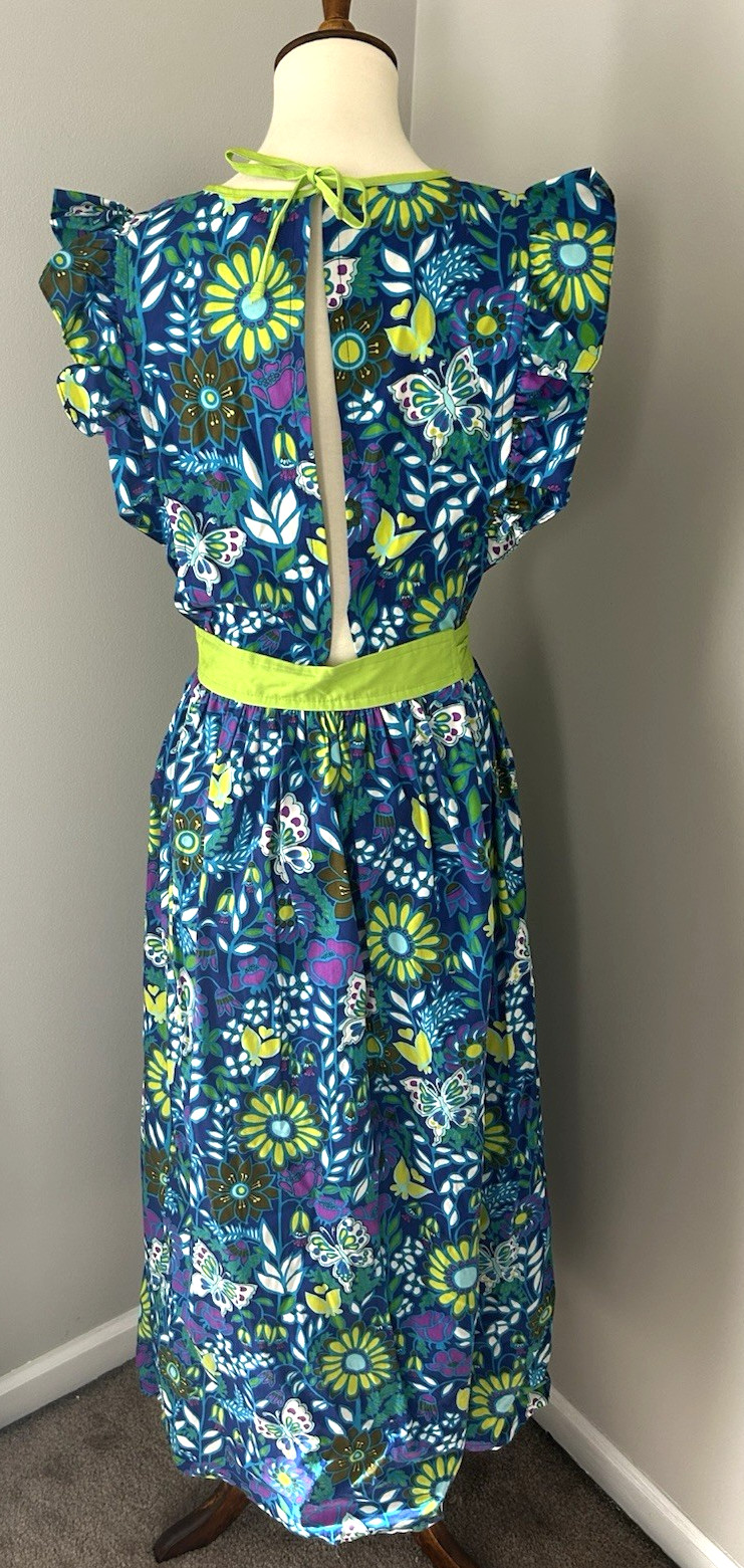 Vintage Wraparound Dress By Design House Unique Japan Cotton Small Medium