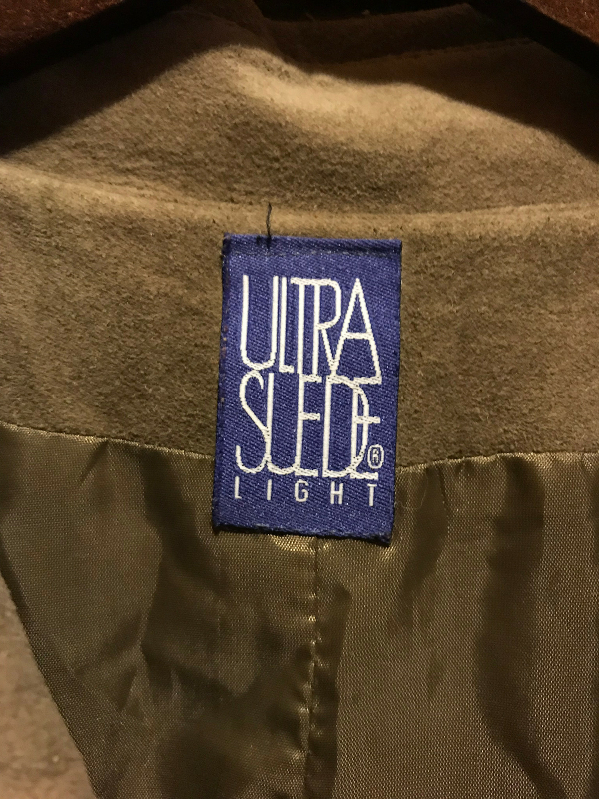 Vintage Count Romi LTD Ultra Suede Womans Double Breasted Trench Coat Sz 8 Brown
