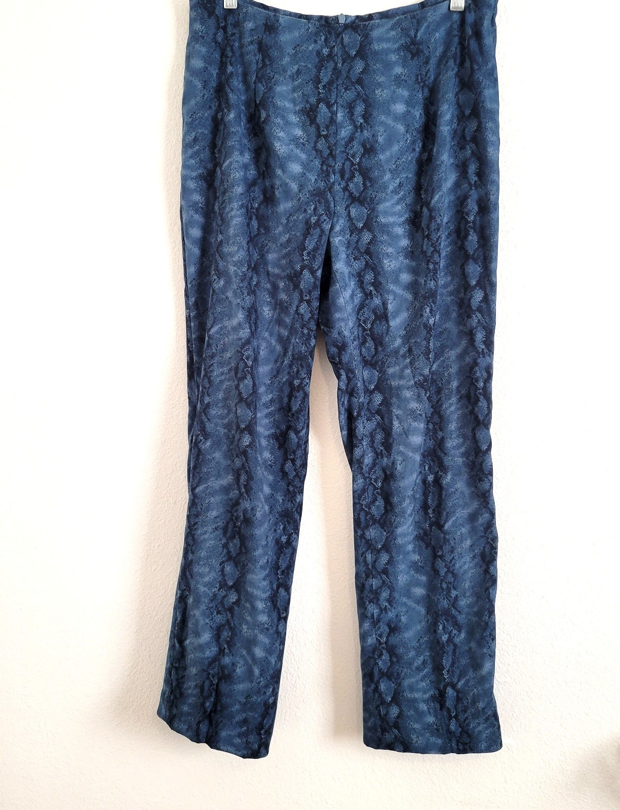 Vintage CDC Blue Snakeskin Print Pants Size 10
