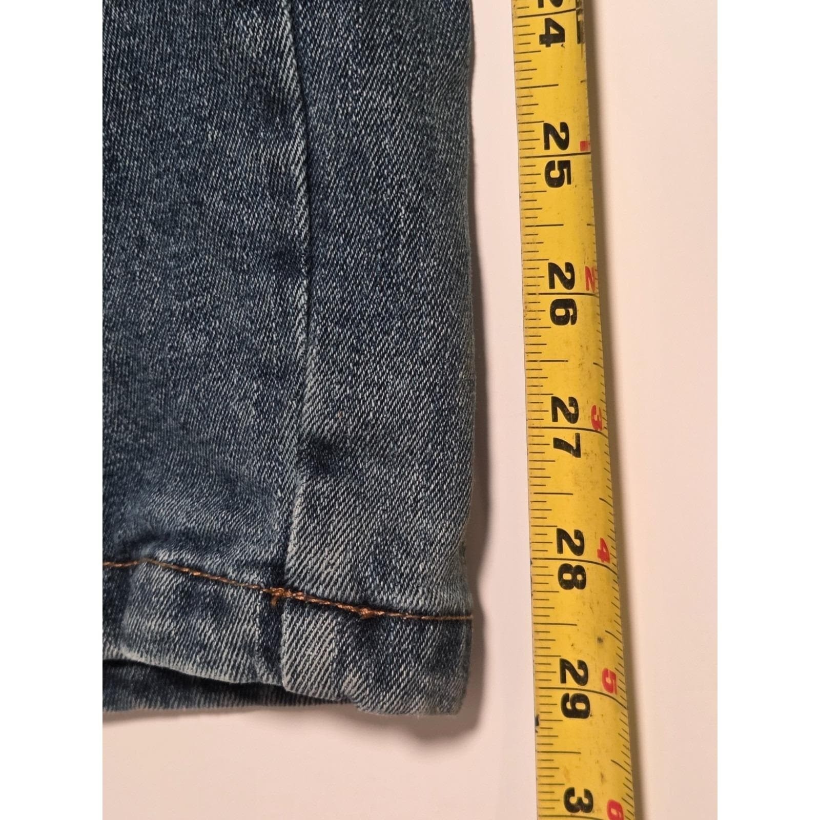 Vintage Cabelas Jeans Womens 14 Blue Denim Dark Wash Flannel Lined Straight Leg