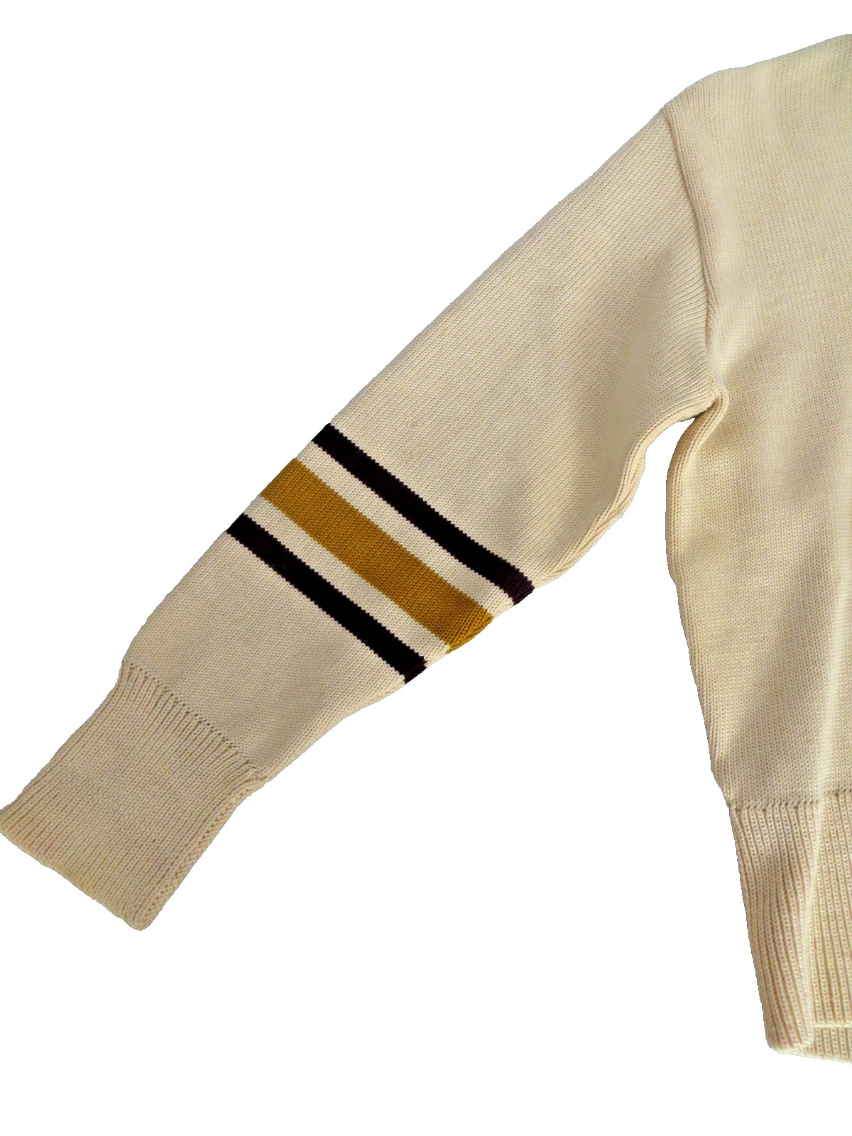 Antique Beige Maroon Gold WHITING COMPANY Lettermans Cheer Sweater Vest „Miller”