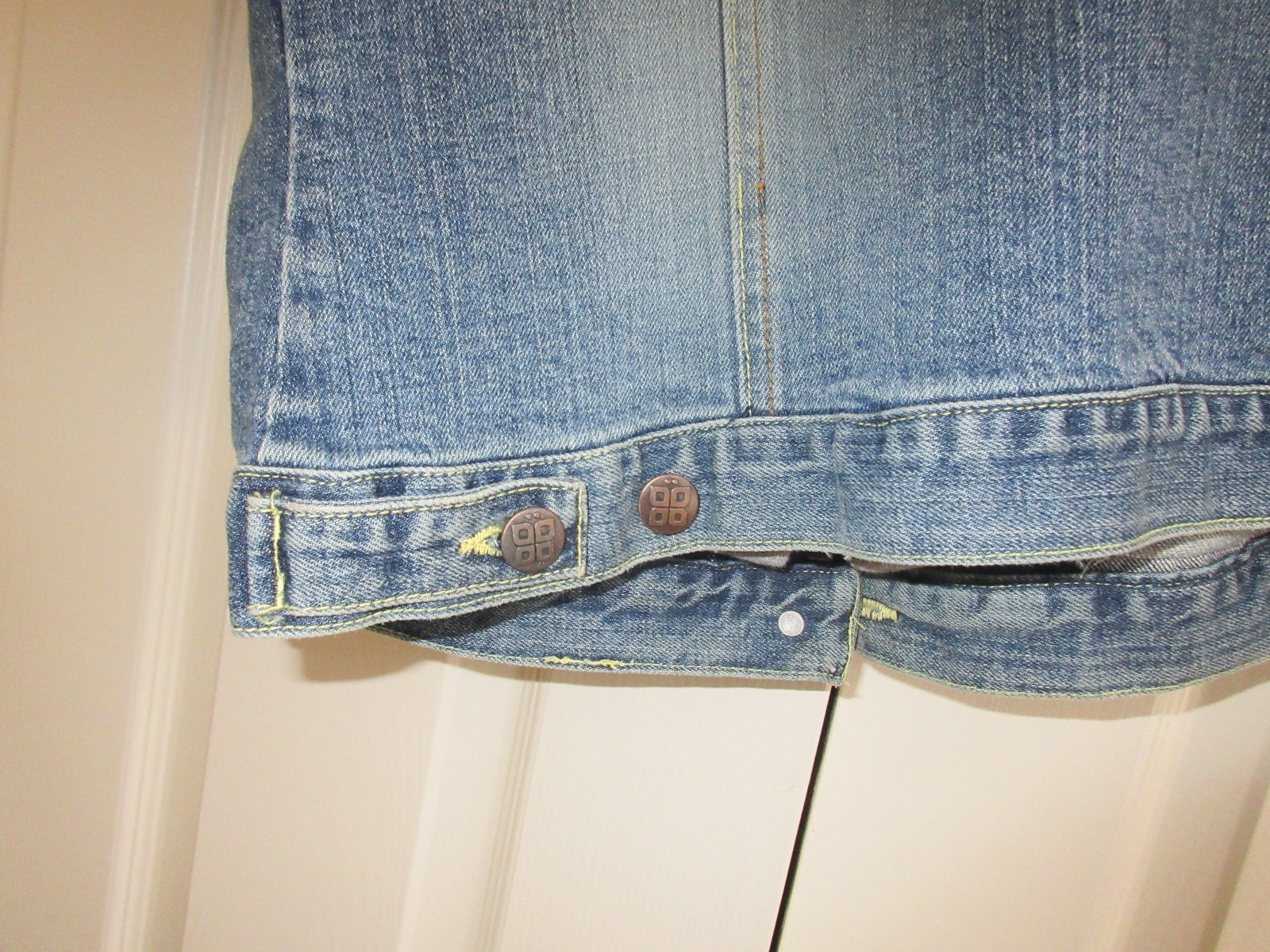 PLUGG , Hooded / Denim Ladies Vest , Size L , Vintage
