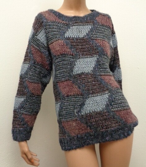Next Made in Britain Sweater small wool blend grays brown