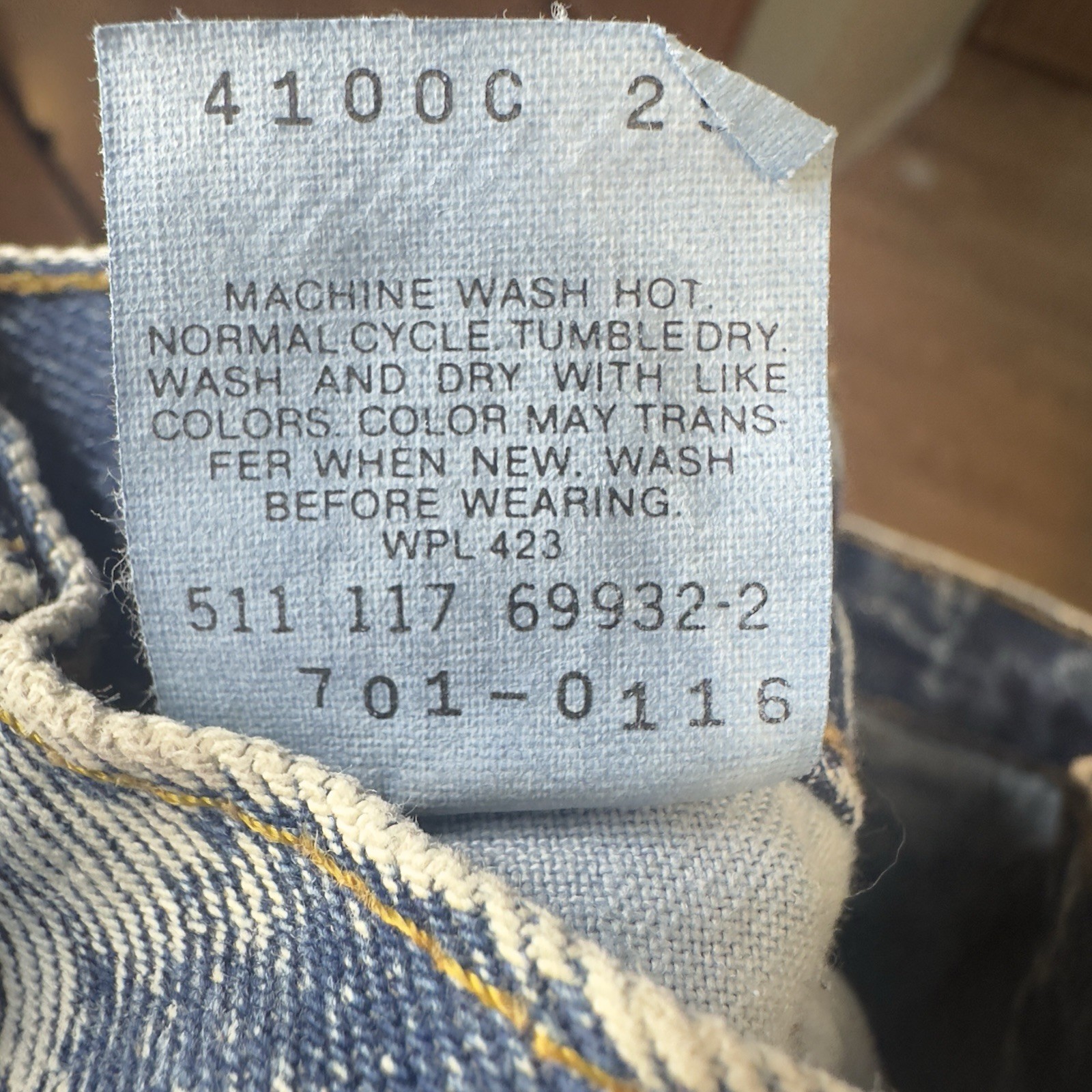 Vintage Crisp 80-90’s Levi’s Button Fly 701 Student Jeans Acid Wash 26×28 USA
