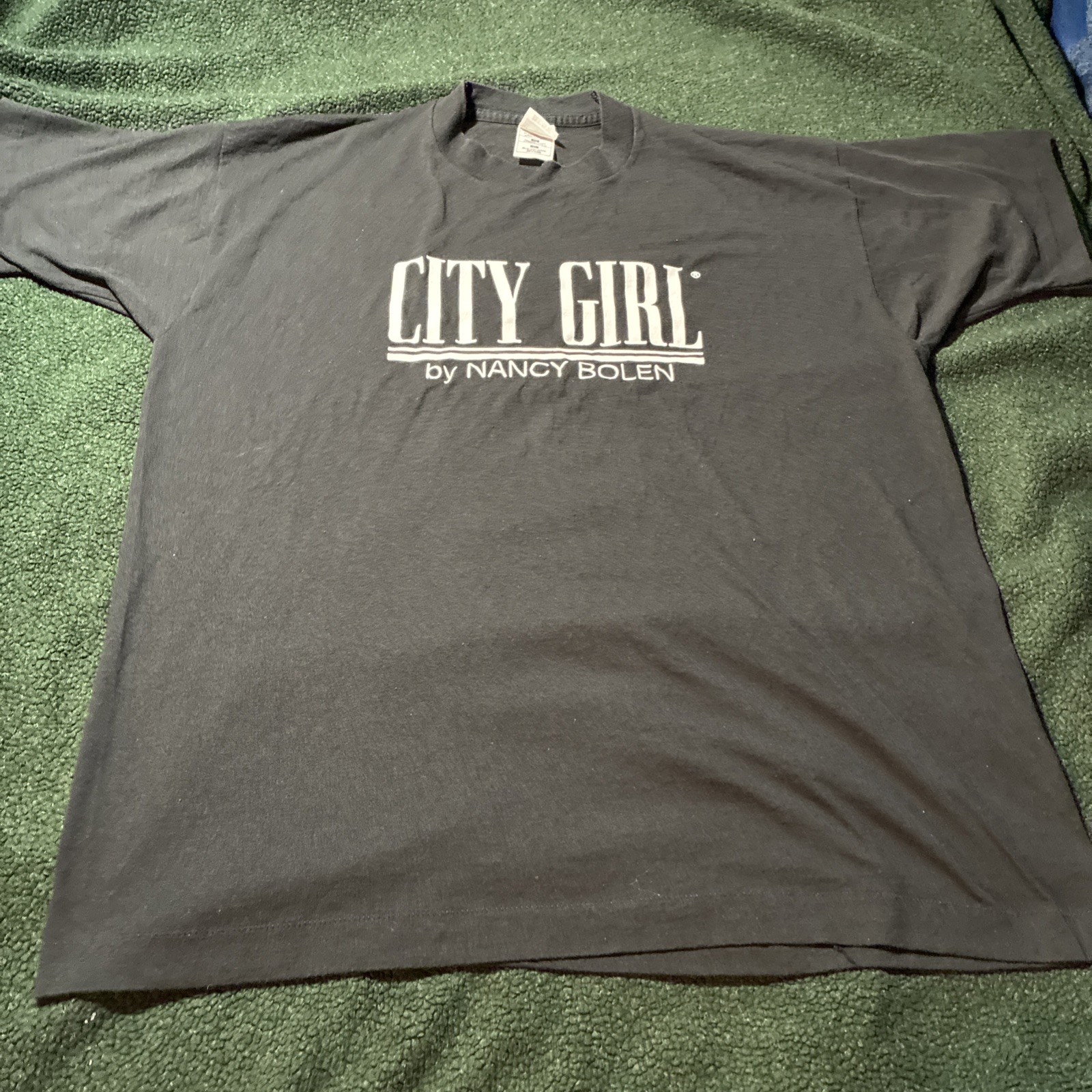 City Girl Nancy Bolen Vintage 90s Black Promo Tee Shirts XL