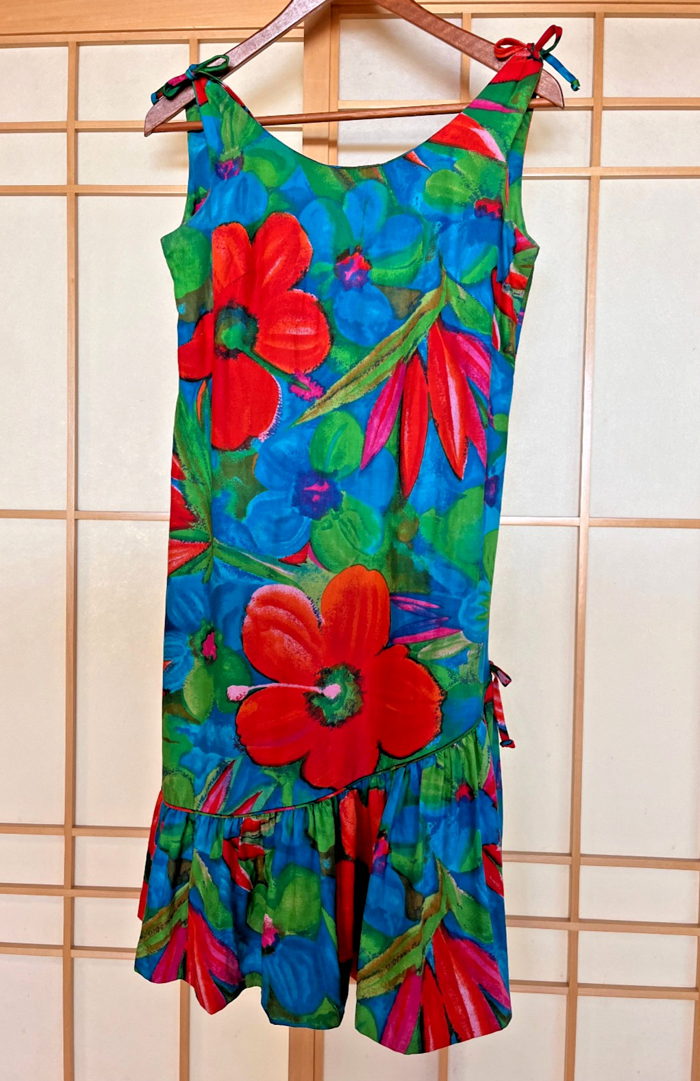 Vintage 1960s Rhapsody by Glazier mid-century retro mod Sleeveless Dress Small