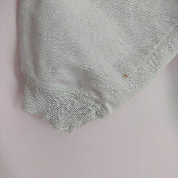 Vintage Light Green & White Winter Christmas Design Ribbed Grandma Sweatshirt