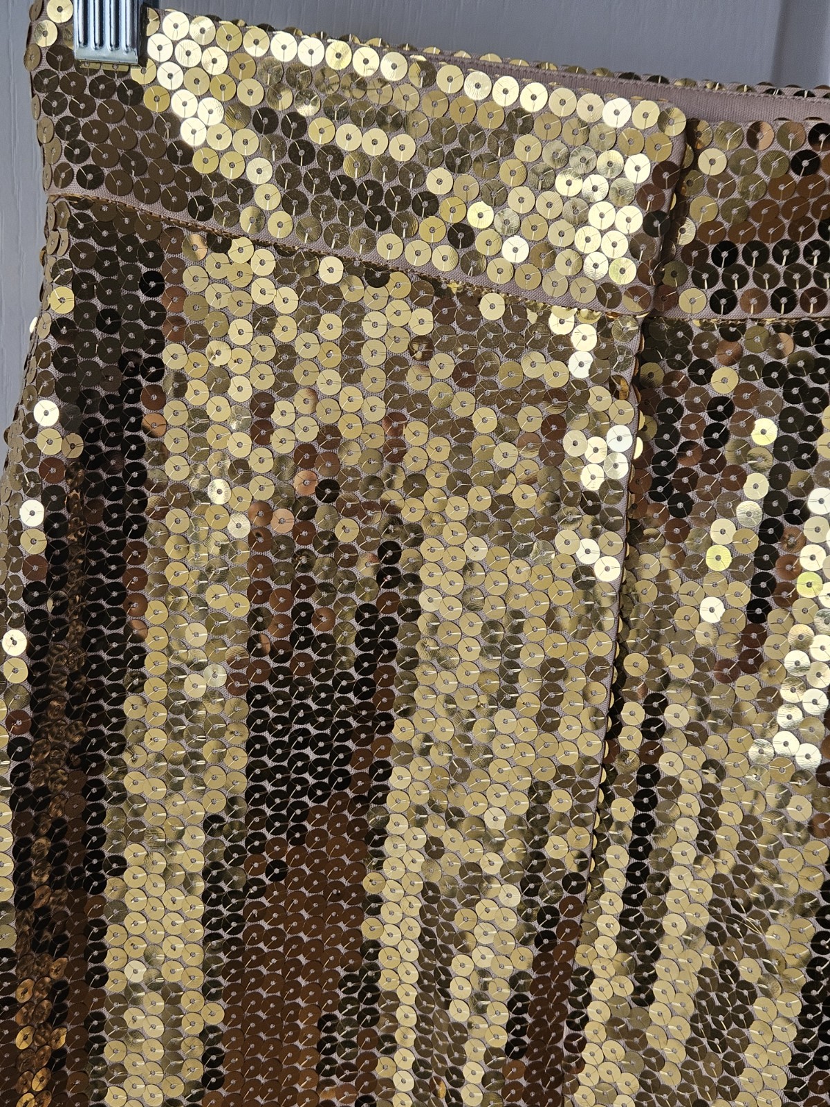 RARE NEW Vintage Bergdorf Goodman Plaza NY Baldanza Size 4 Gold Sequin Skirt NWT
