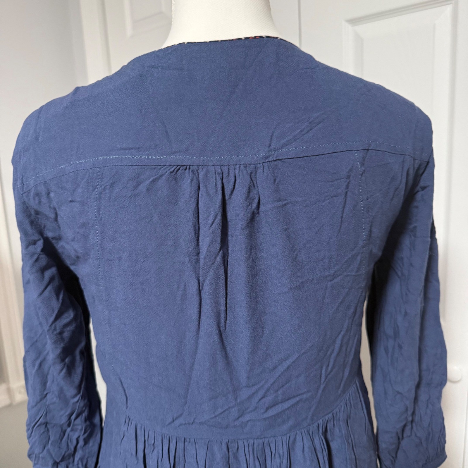 Anthropologie Holding Horses Mini Dress tie dye ombré tassel 2P fit and flare SM